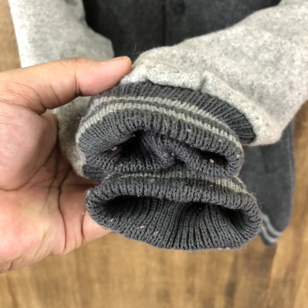 Japanese Brand JAPANESE BRAND GREY WOOL VARSITY JACKET #1883 Size US M / EU 48-50 / 2 - 4 Thumbnail