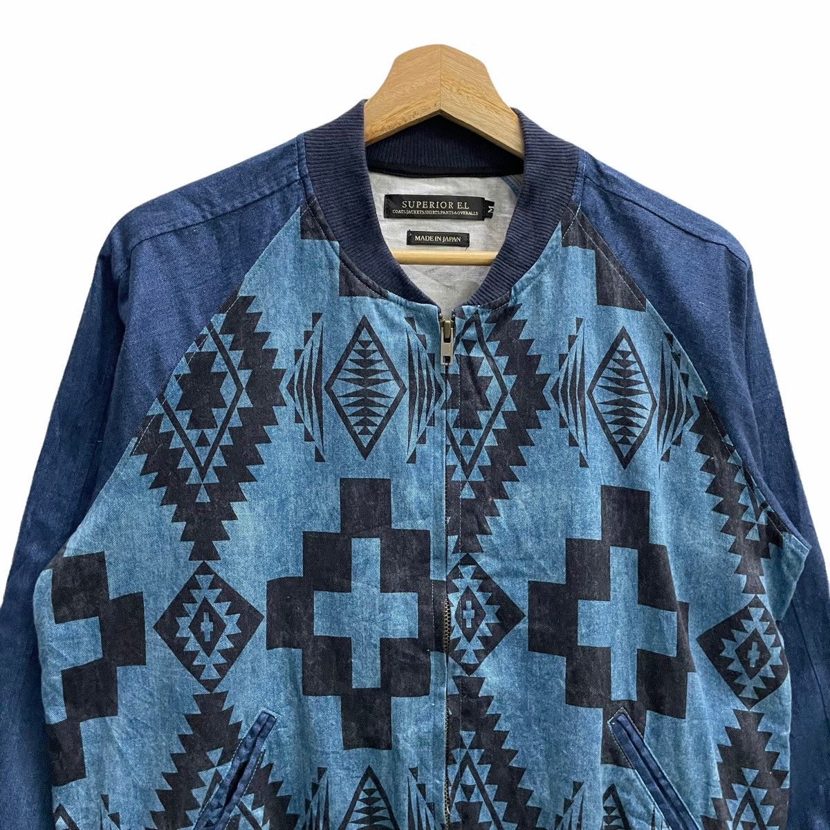 Beauty Beast × Japanese Brand × Le Grande Bleu (L.G.B.) 💥SUPERIOR E.L JAPAN NATIVE ZIPPER SWEATER Size US M / EU 48-50 / 2 - 4 Thumbnail