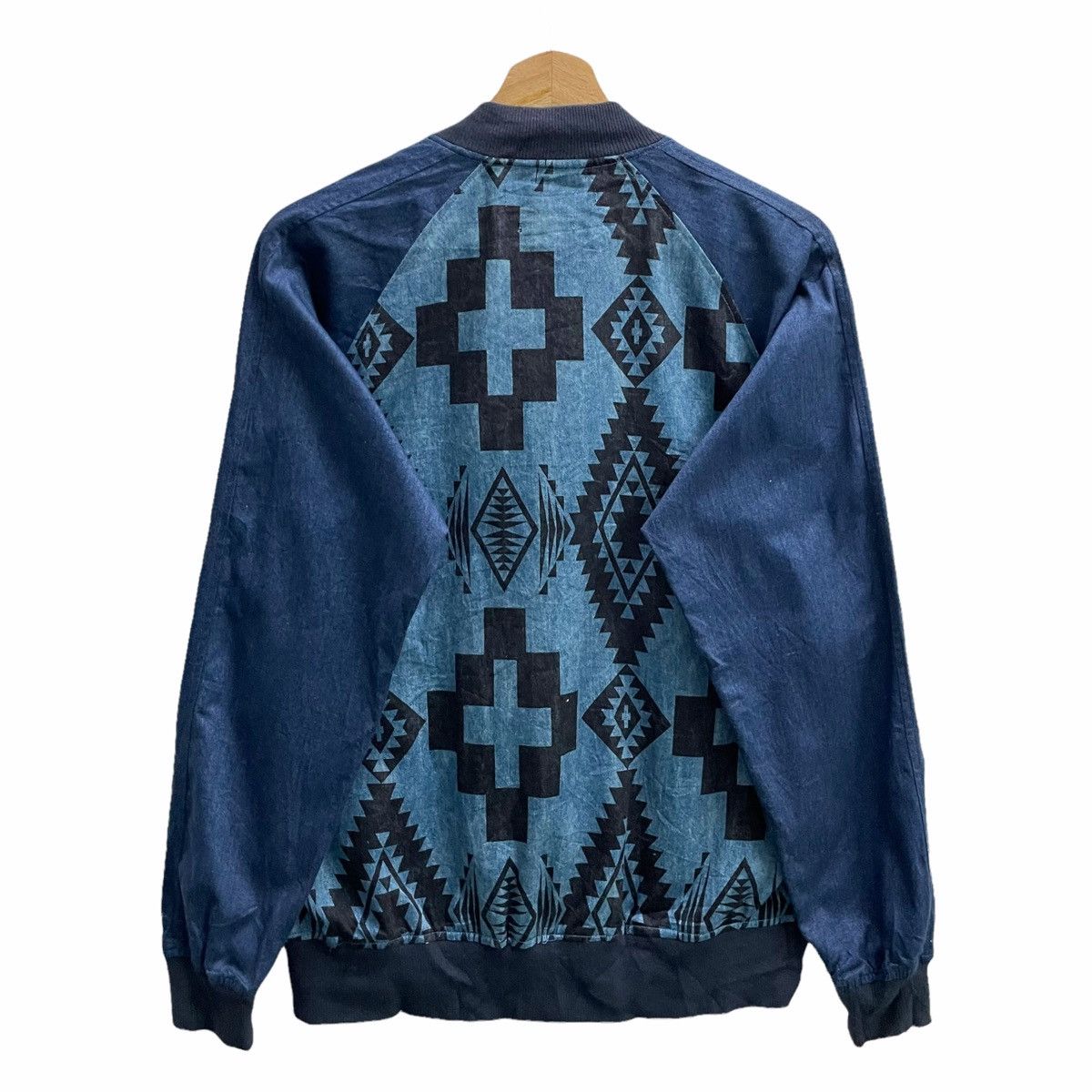Beauty Beast × Japanese Brand × Le Grande Bleu (L.G.B.) 💥SUPERIOR E.L JAPAN NATIVE ZIPPER SWEATER Size US M / EU 48-50 / 2 - 8 Thumbnail