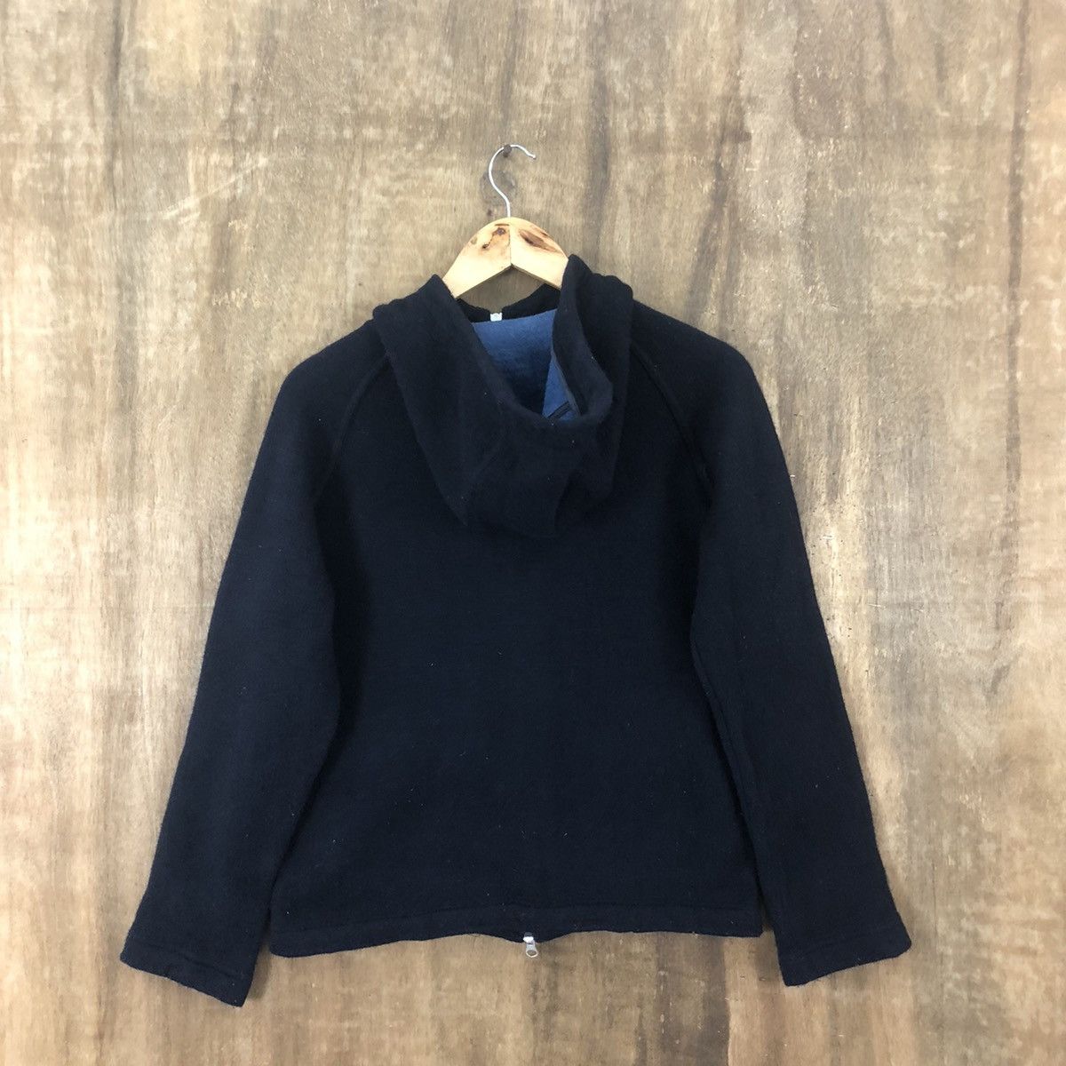 Japanese Brand Fork & Spoon Dark Blue Sweater Hooded #011 Size US M / EU 48-50 / 2 - 7 Thumbnail