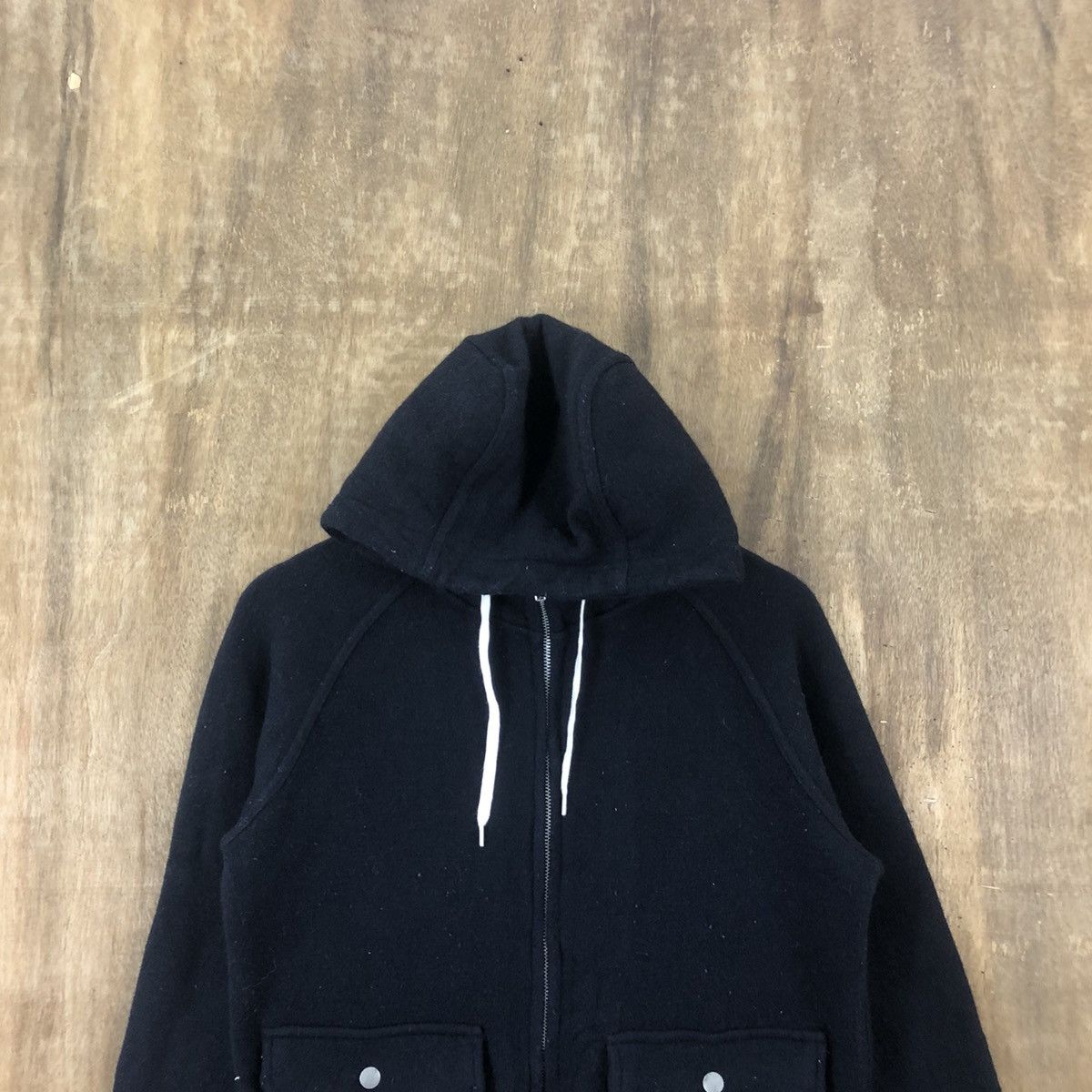 Japanese Brand Fork & Spoon Dark Blue Sweater Hooded #011 Size US M / EU 48-50 / 2 - 2 Thumbnail