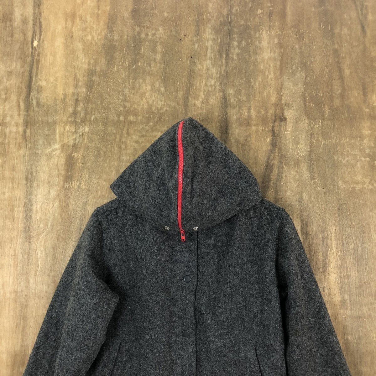 Japanese Brand × Vintage BONMARIEN GREY WOOL VARSITY JACKET HOODIES #1873 Size US M / EU 48-50 / 2 - 2 Thumbnail