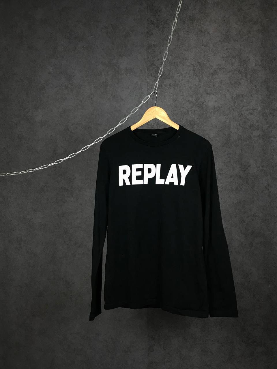 Replay Replay luxury streetwear center logo longsleeve Size US XL / EU 56 / 4 - 1 Thumbnail