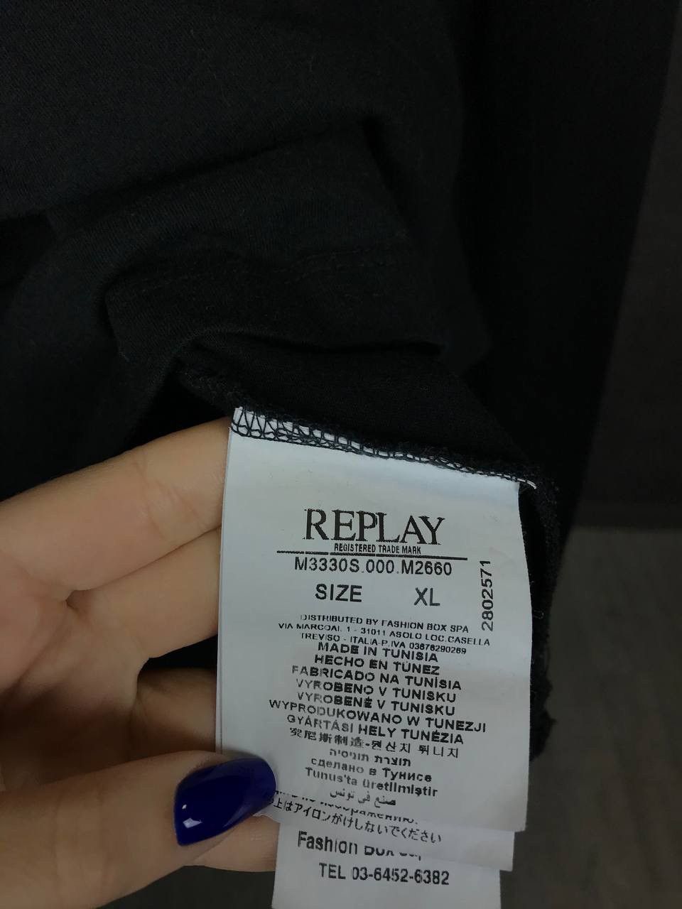 Replay Replay luxury streetwear center logo longsleeve Size US XL / EU 56 / 4 - 6 Thumbnail