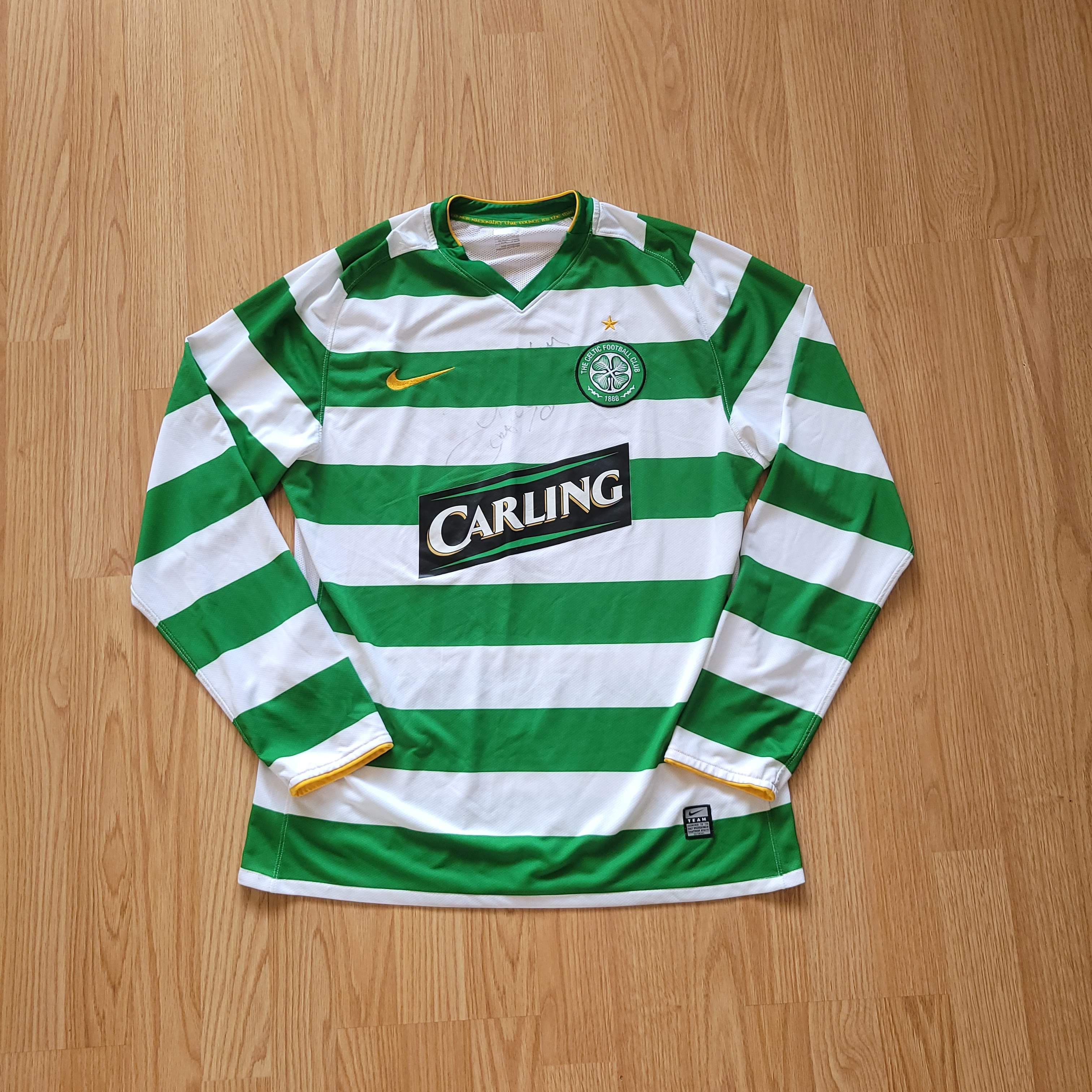 Nike Soccer jersey with autographs Nike FC Celtic 0810 L Grailed