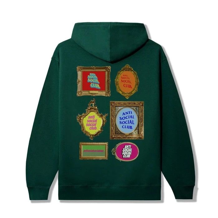 Anti social social club Grandma house green hoodie