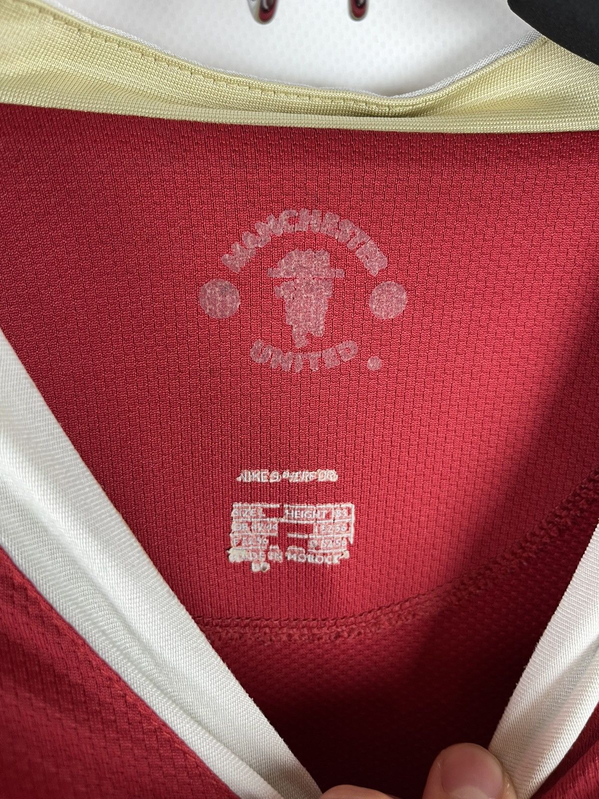 Nike Nike Manchester United 2006 2007 home soccer jersey footbal Size US L / EU 52-54 / 3 - 6 Thumbnail