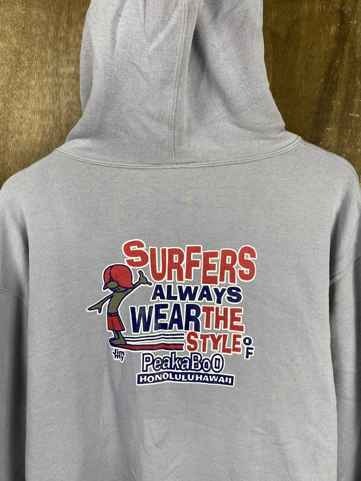 Japanese Brand DLL Surfers peakaboo honolulu hawai Sweatshirt #2459 Size US L / EU 52-54 / 3 - 4 Thumbnail