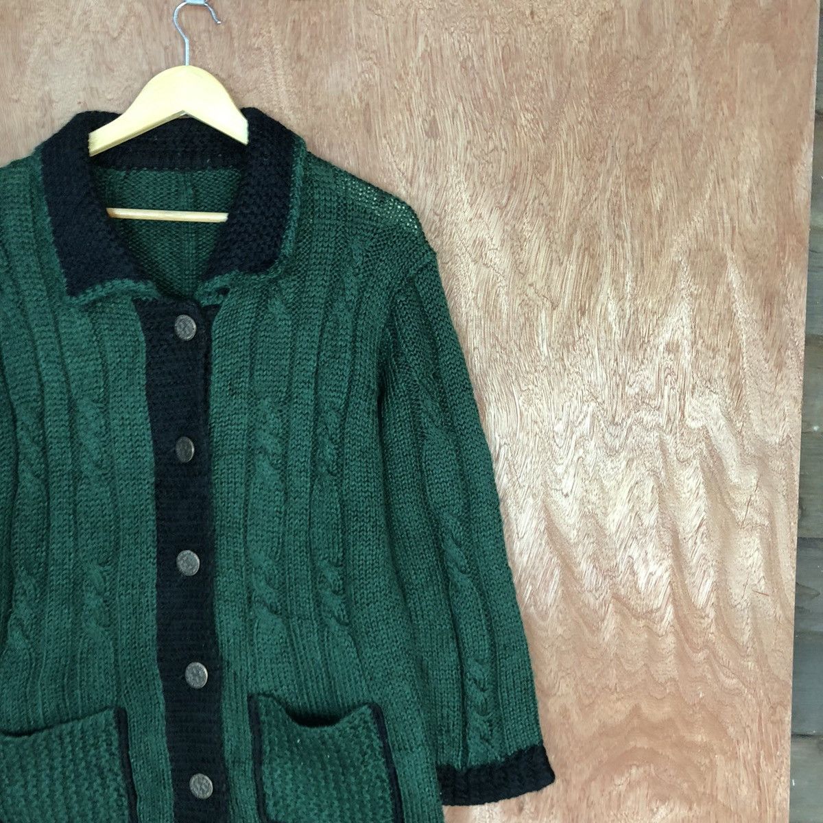 Aran Isles Knitwear Japan Green Shag Shaggy Knitwear #H456 Size US M / EU 48-50 / 2 - 5 Thumbnail