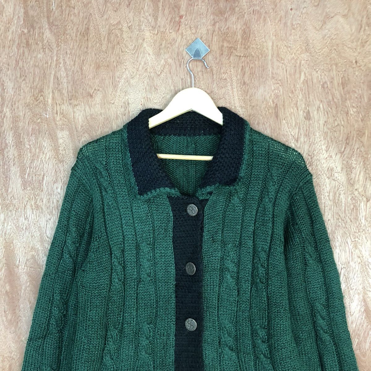 Aran Isles Knitwear Japan Green Shag Shaggy Knitwear #H456 Size US M / EU 48-50 / 2 - 9 Thumbnail