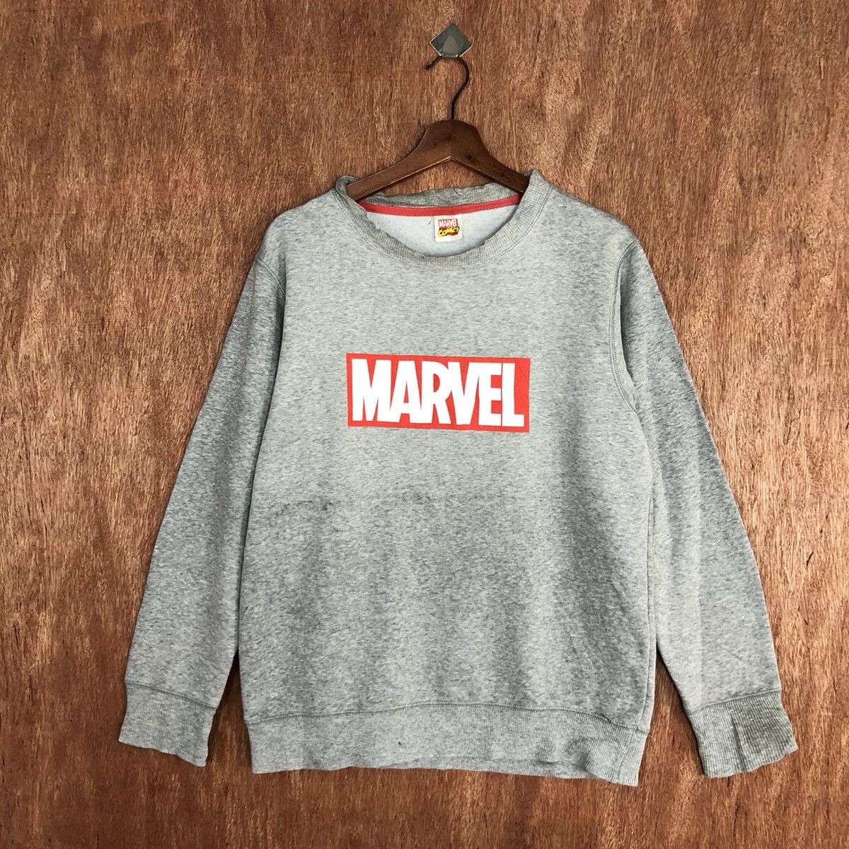Marvel Comics Marvel Comic superhero Grey Sweatshirt #H425 Size US M / EU 48-50 / 2 - 3 Thumbnail