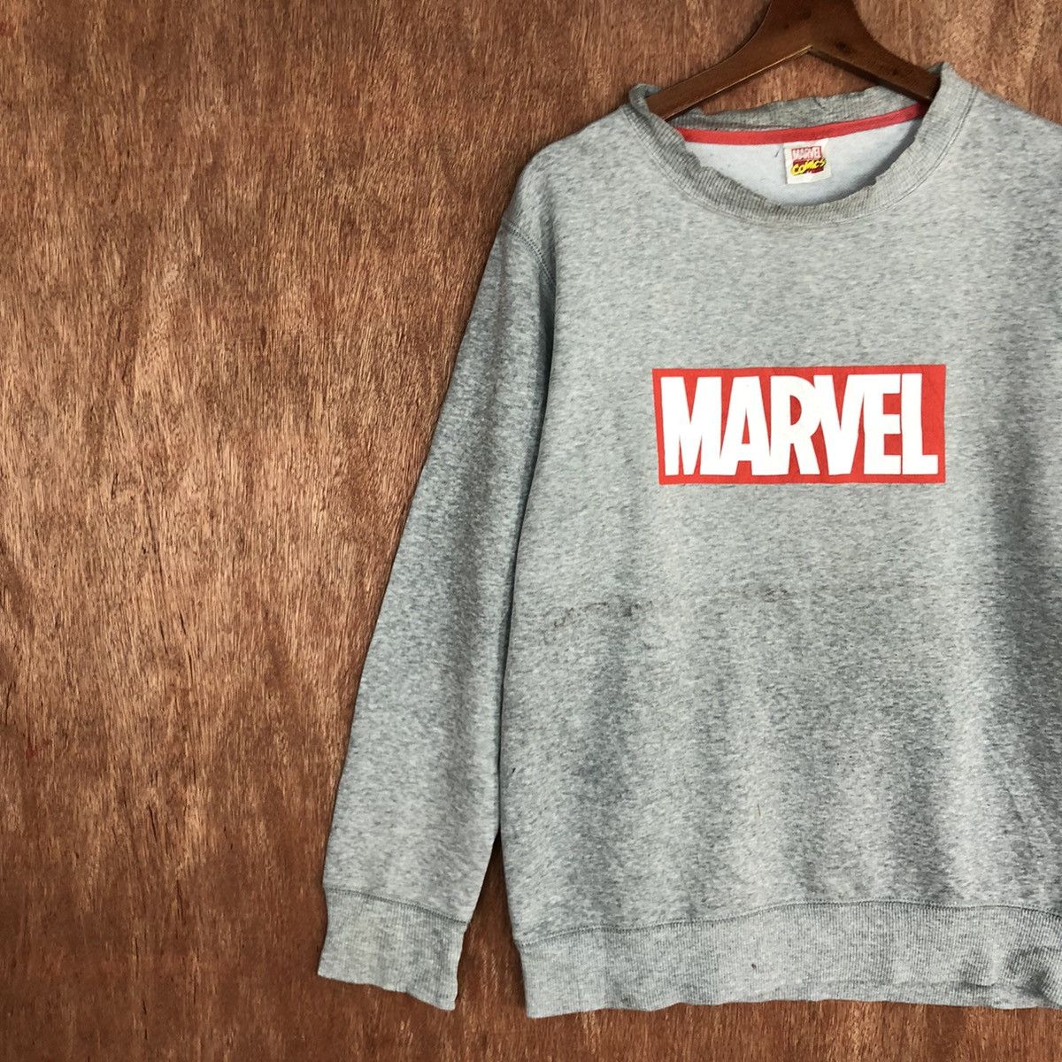 Marvel Comics Marvel Comic superhero Grey Sweatshirt #H425 Size US M / EU 48-50 / 2 - 7 Thumbnail