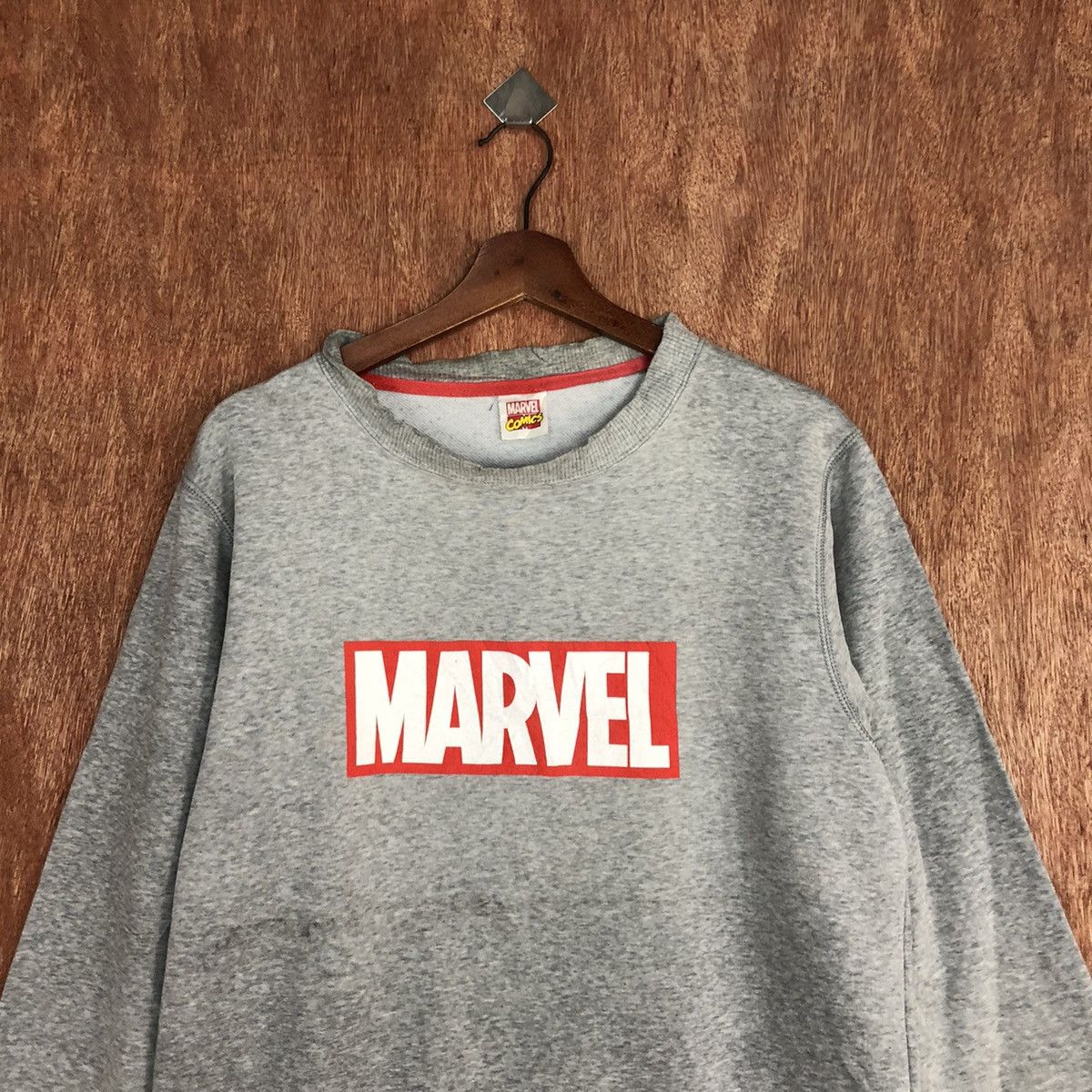 Marvel Comics Marvel Comic superhero Grey Sweatshirt #H425 Size US M / EU 48-50 / 2 - 9 Thumbnail