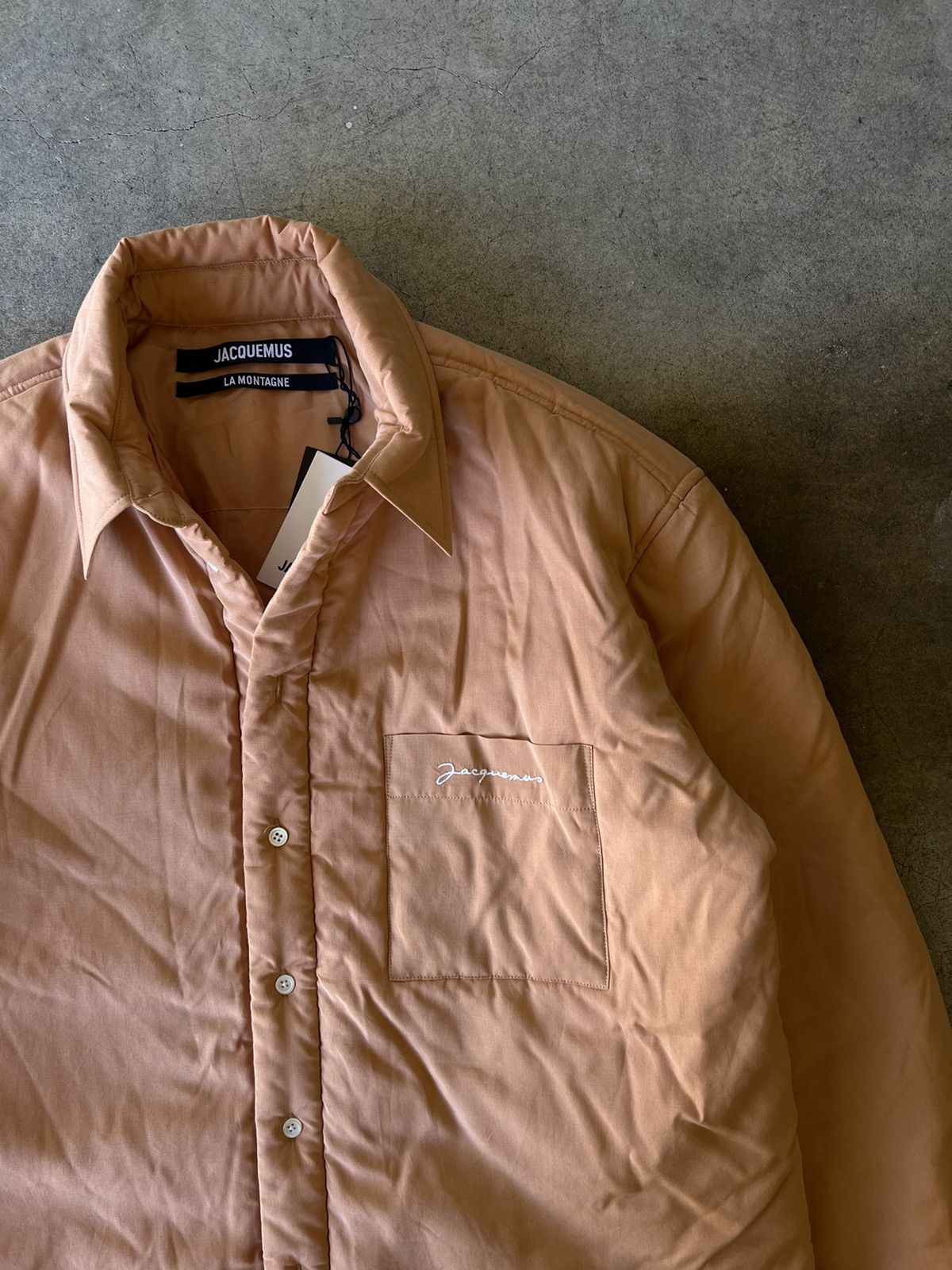 Jacquemus Jacquemus SS21 La Chemise Boulanger Montagne Orange Shirt Size US XL / EU 56 / 4 - 2 Thumbnail