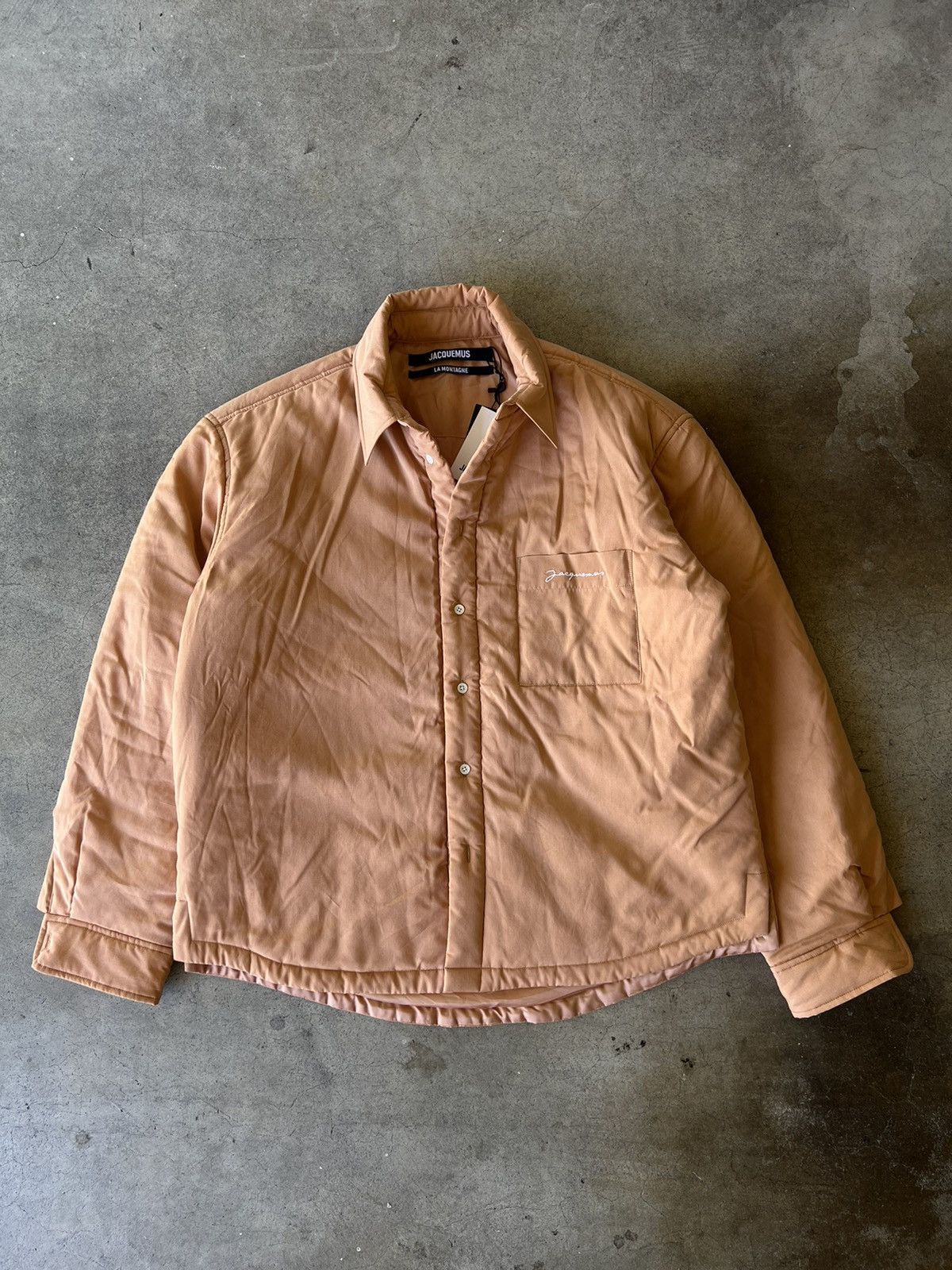 Jacquemus Jacquemus SS21 La Chemise Boulanger Montagne Orange Shirt Size US XL / EU 56 / 4 - 1 Thumbnail