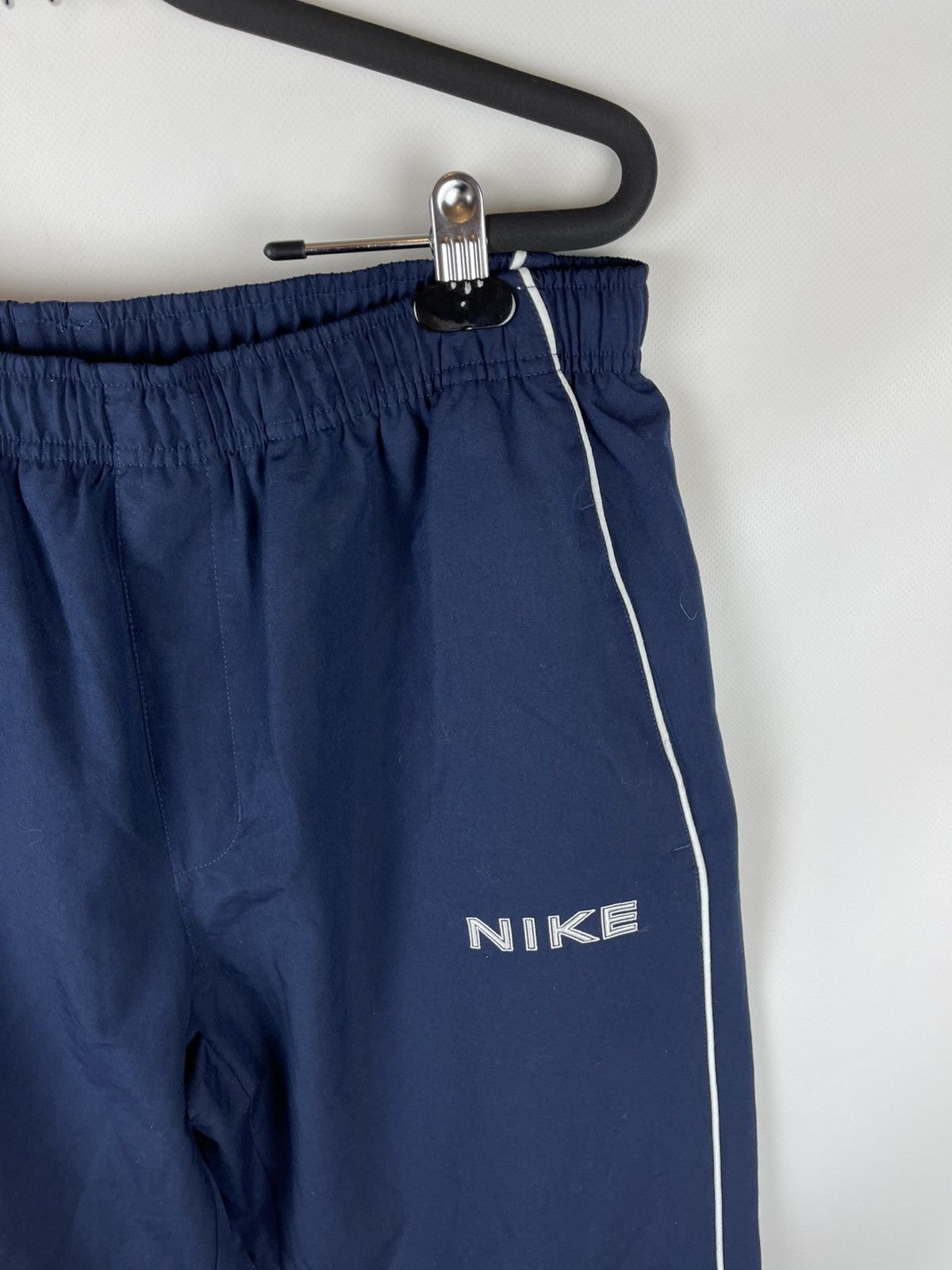 Nike Nike Vintage y2k navy double logo hype track pants Size US 34 / EU 50 - 6 Thumbnail