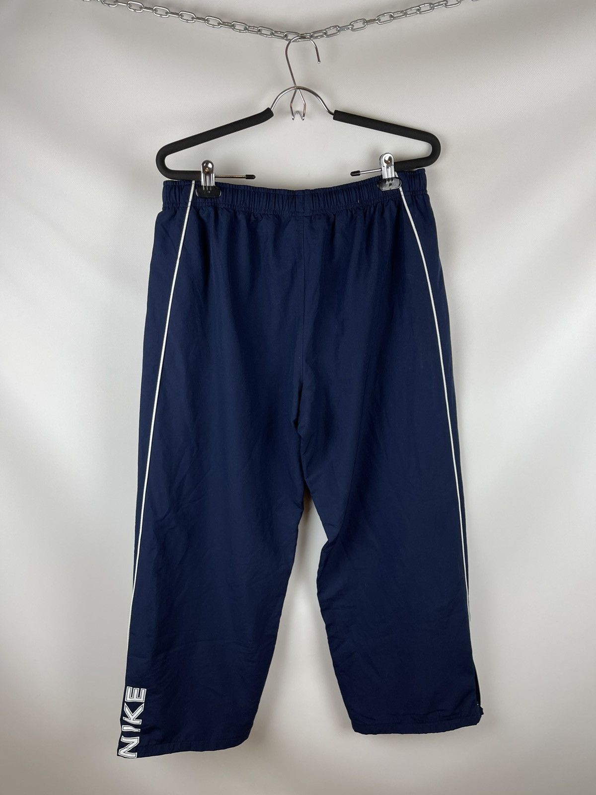 Nike Nike Vintage y2k navy double logo hype track pants Size US 34 / EU 50 - 3 Thumbnail