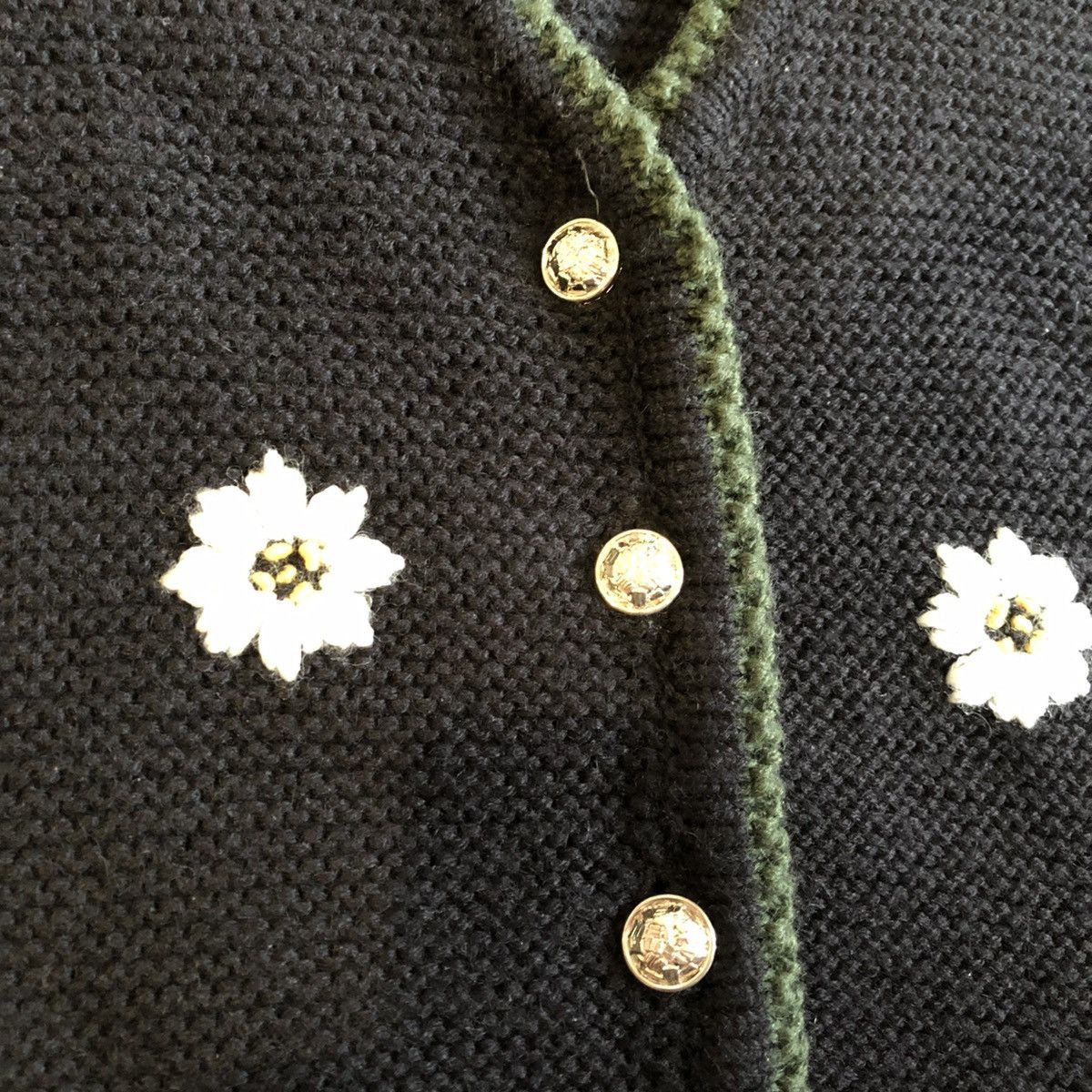 Vintage Floral Pattern beautiful 90s Wool Vest Large