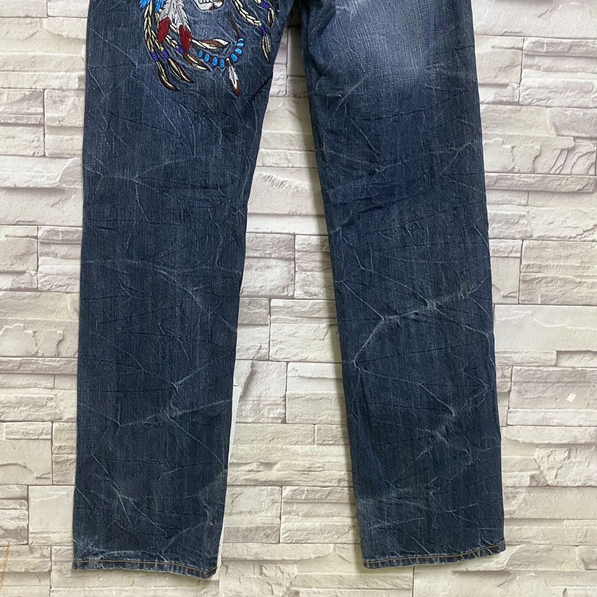 Japanese Brand Japanese Brand SIRMIONE Embroidery Apachee Jeans Size US 27 - 13 Thumbnail