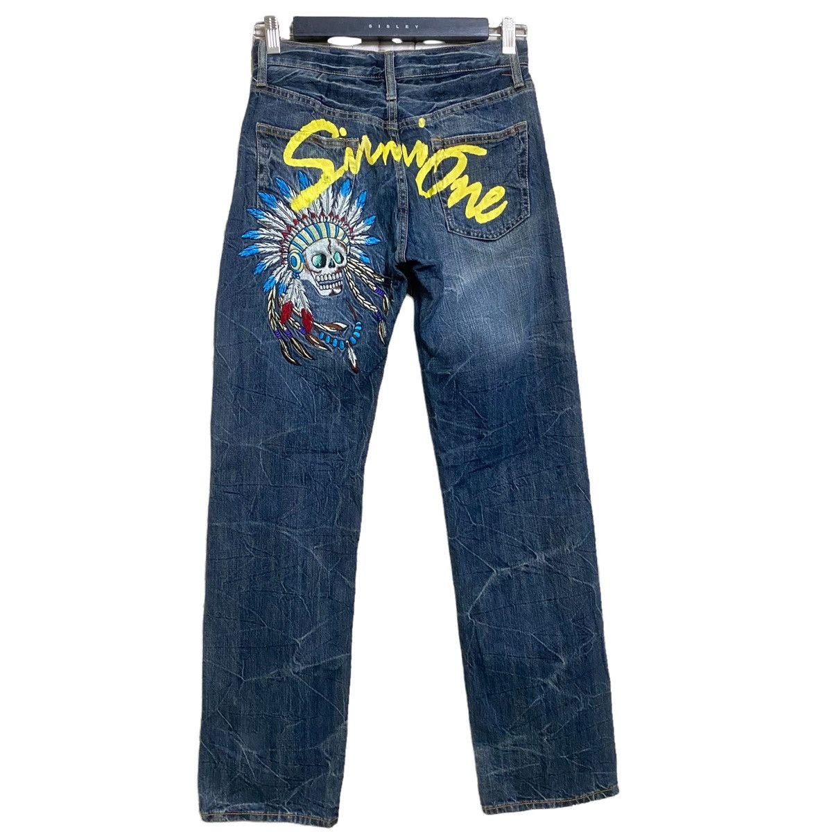 Japanese Brand Japanese Brand SIRMIONE Embroidery Apachee Jeans Size US 27 - 2 Thumbnail