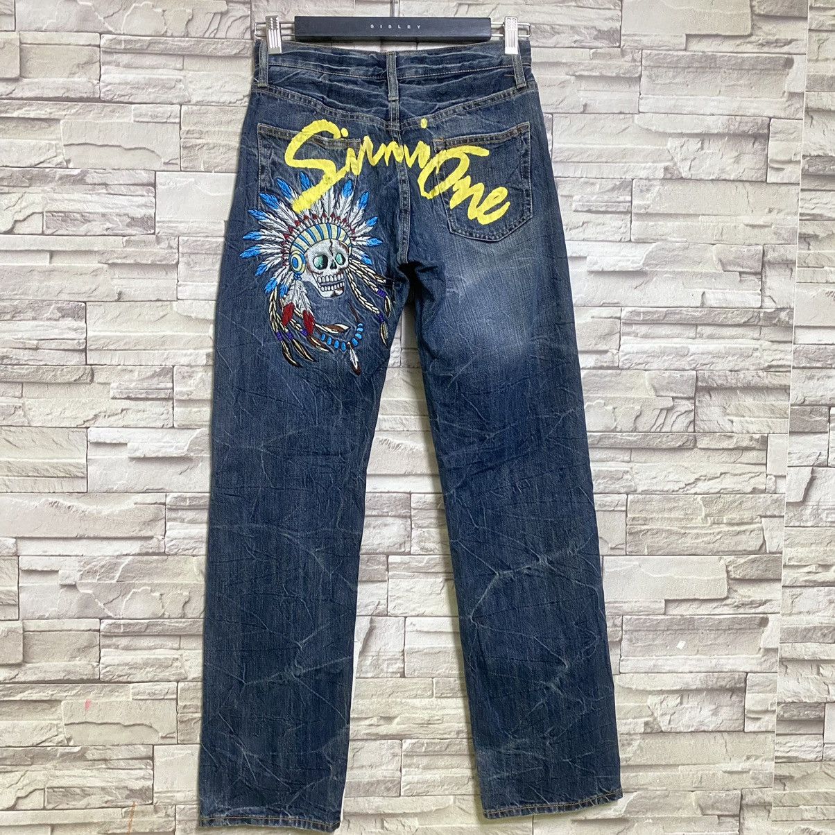 Japanese Brand Japanese Brand SIRMIONE Embroidery Apachee Jeans Size US 27 - 11 Thumbnail