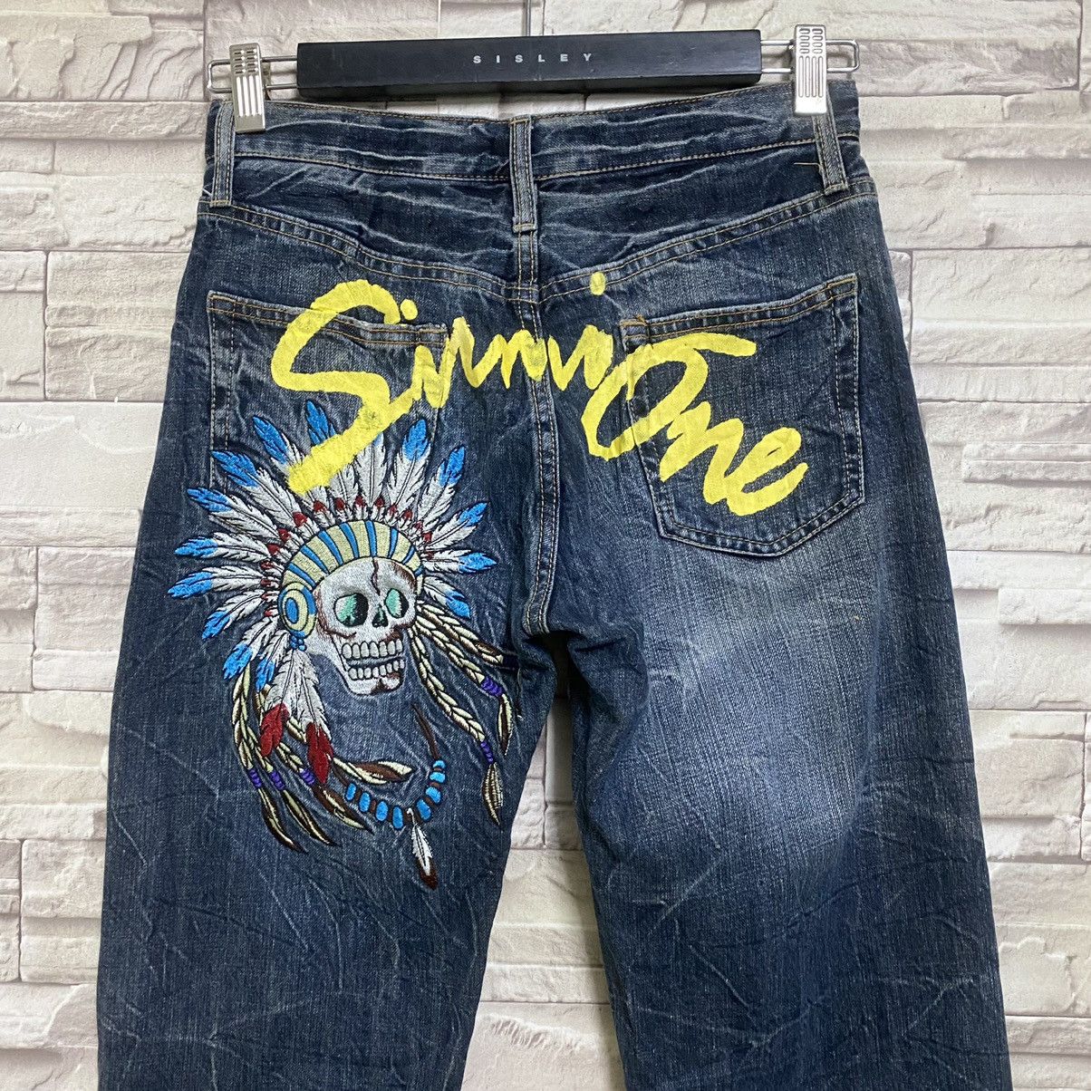Japanese Brand Japanese Brand SIRMIONE Embroidery Apachee Jeans Size US 27 - 12 Thumbnail