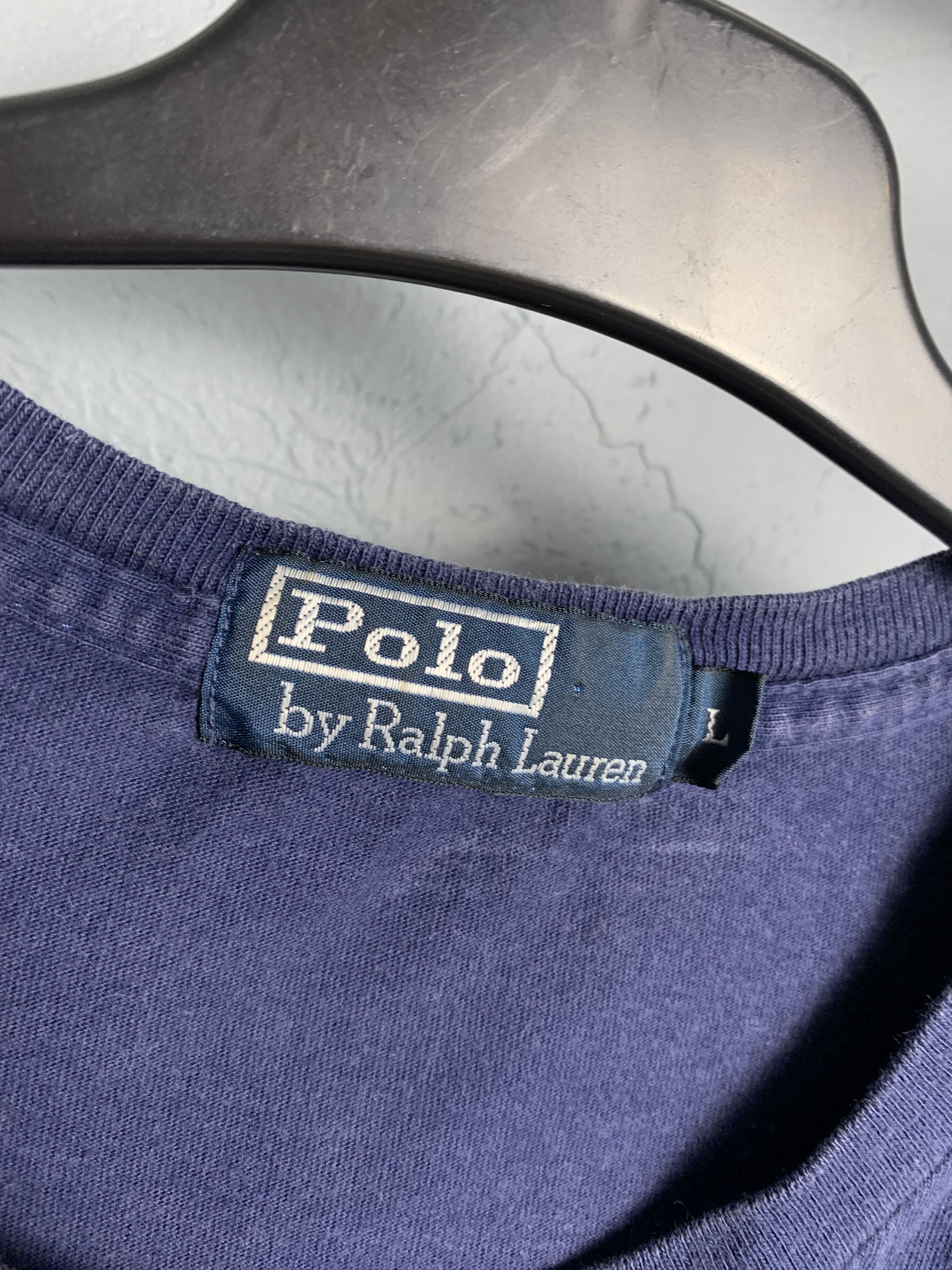 Polo Ralph Lauren × Ralph Lauren × Vintage Polo Ralph Lauren Vintage Mens T-Shirt Tee Size US L / EU 52-54 / 3 - 3 Thumbnail