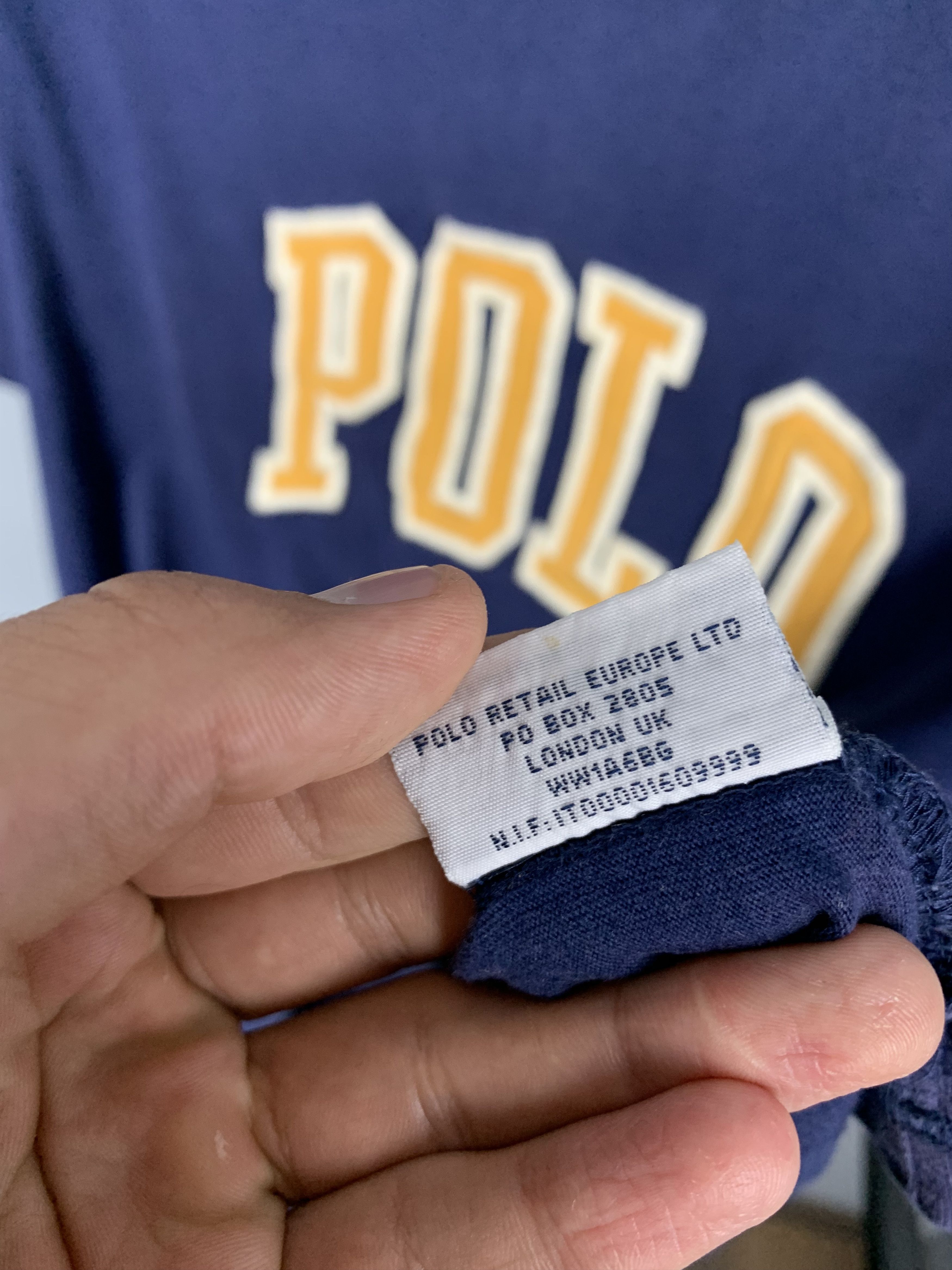 Polo Ralph Lauren × Ralph Lauren × Vintage Polo Ralph Lauren Vintage Mens T-Shirt Tee Size US L / EU 52-54 / 3 - 4 Thumbnail