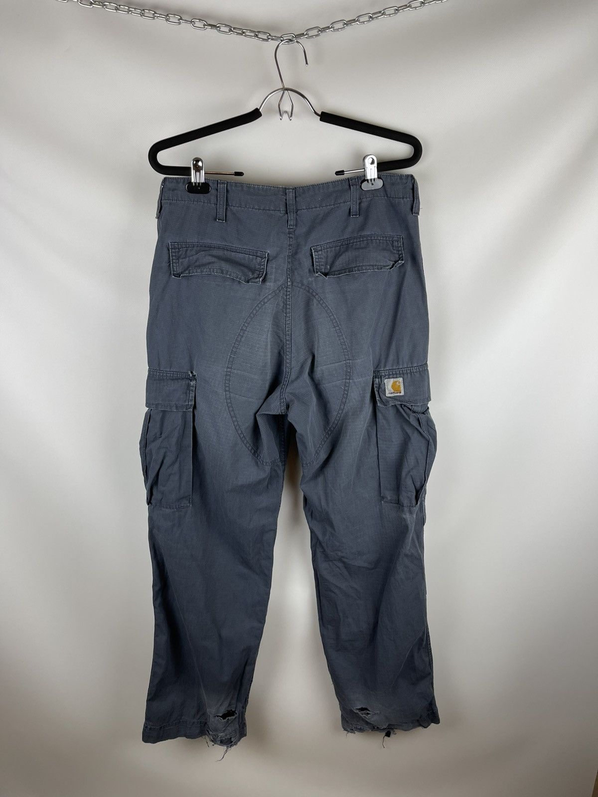Carhartt Carhartt vintage distressed cargo pants travis Scott style Size US 32 / EU 48 - 1 Thumbnail
