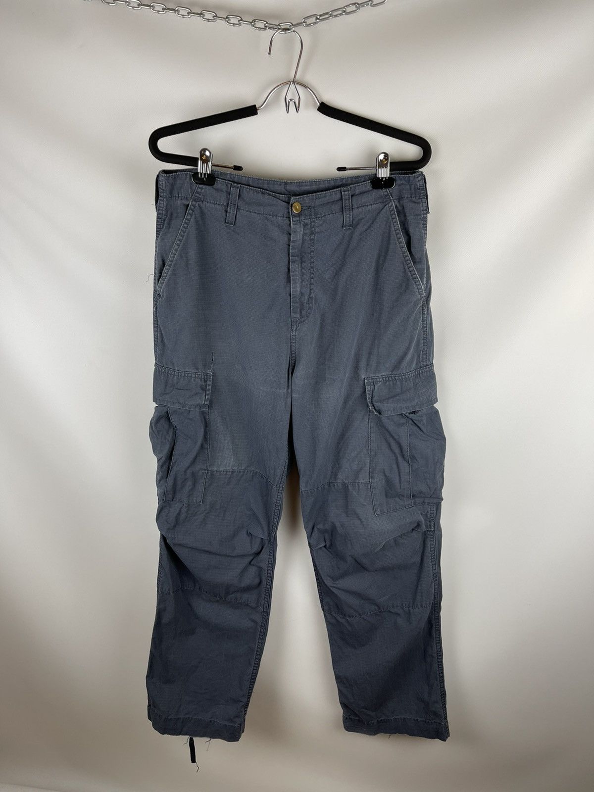Carhartt Carhartt vintage distressed cargo pants travis Scott style Size US 32 / EU 48 - 2 Thumbnail