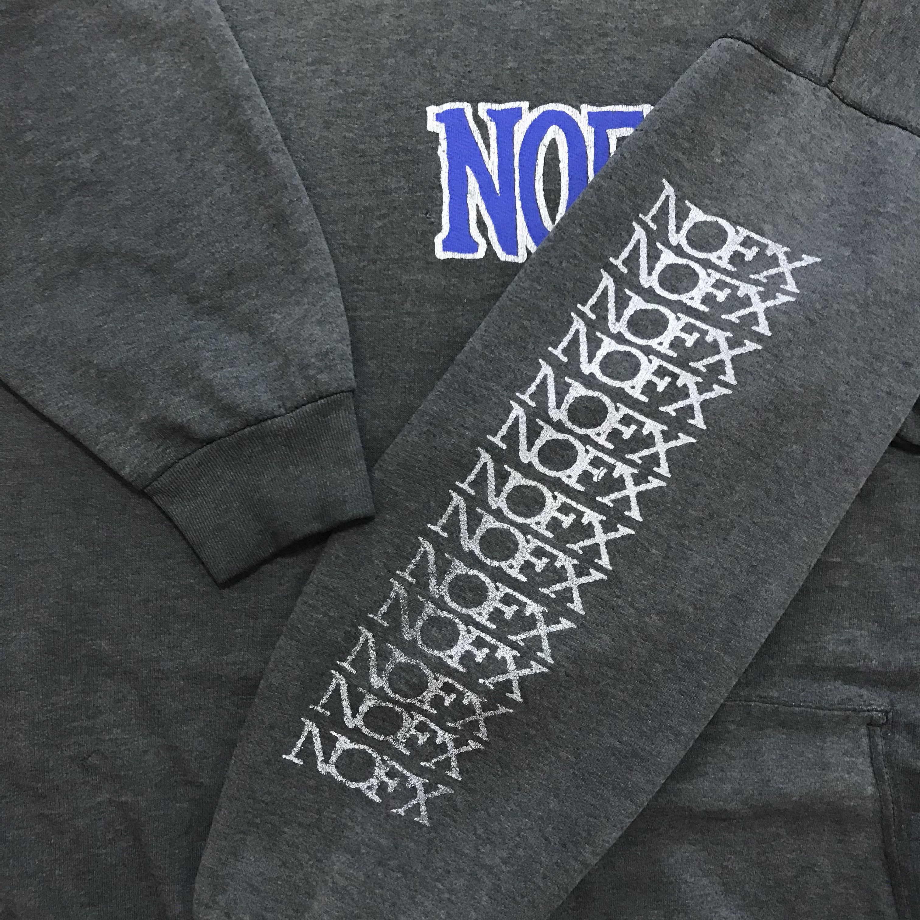 Band Tees × Vintage NOFX Punk in Drublic 1995 Tour Vintage Hoodie Sweater 90s Size US XL / EU 56 / 4 - 6 Thumbnail