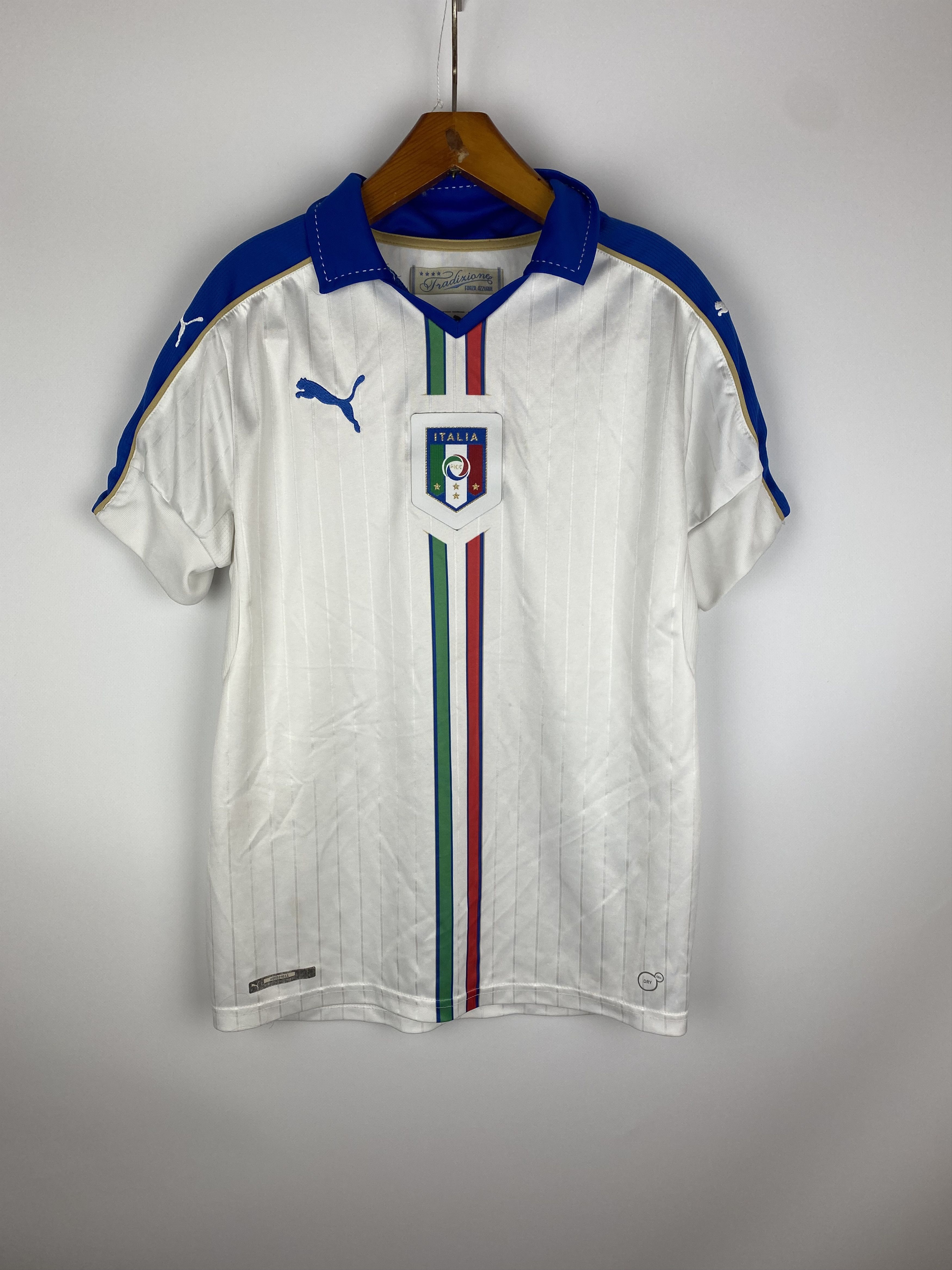 Puma Italia Vintage FIFA White Soccer Jersey Size US S / EU 44-46 / 1 - 1 Thumbnail