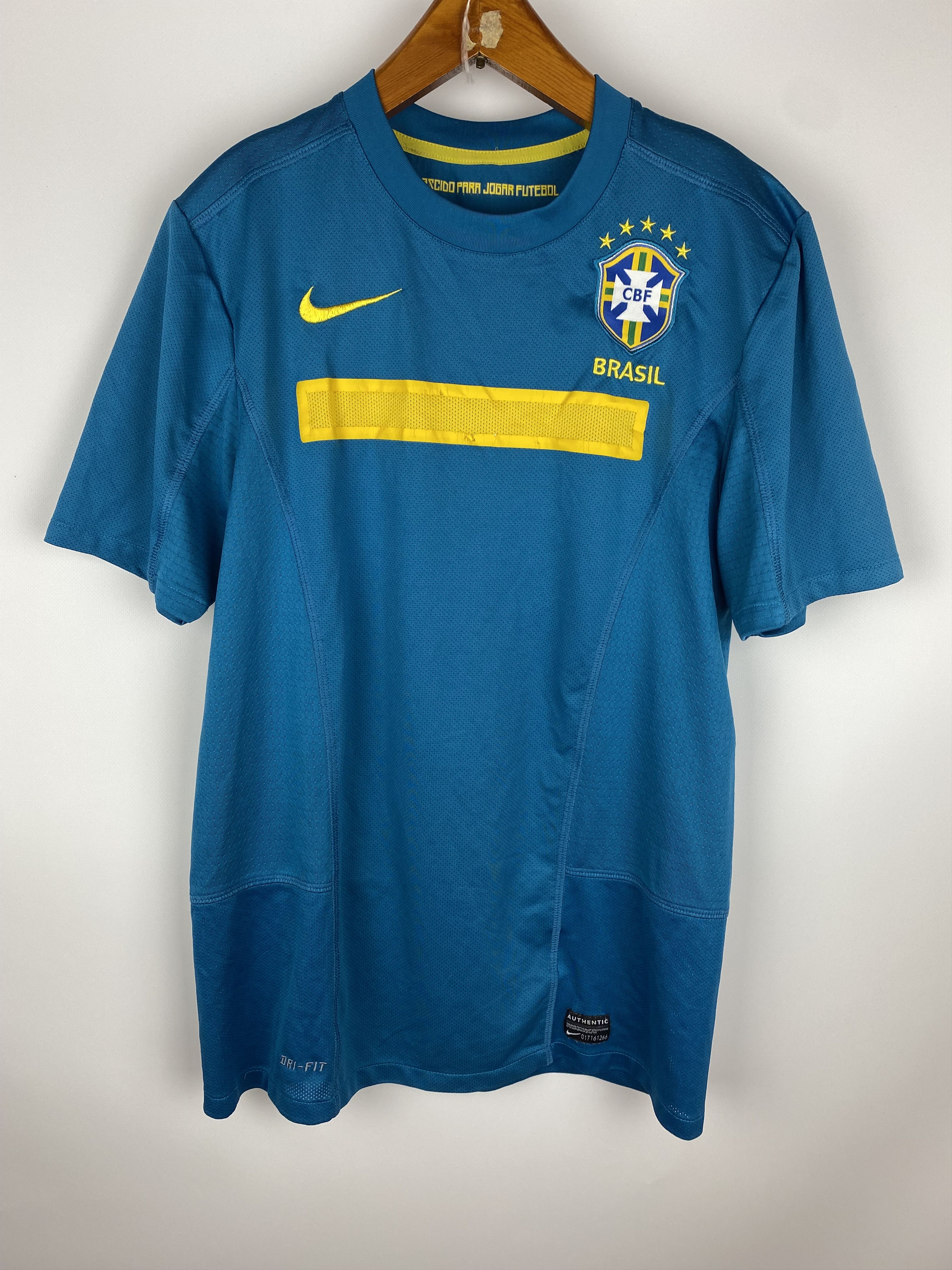 Nike Nike CBF Brasil Authentic Soccer Jersey Size US S / EU 44-46 / 1 - 1 Thumbnail