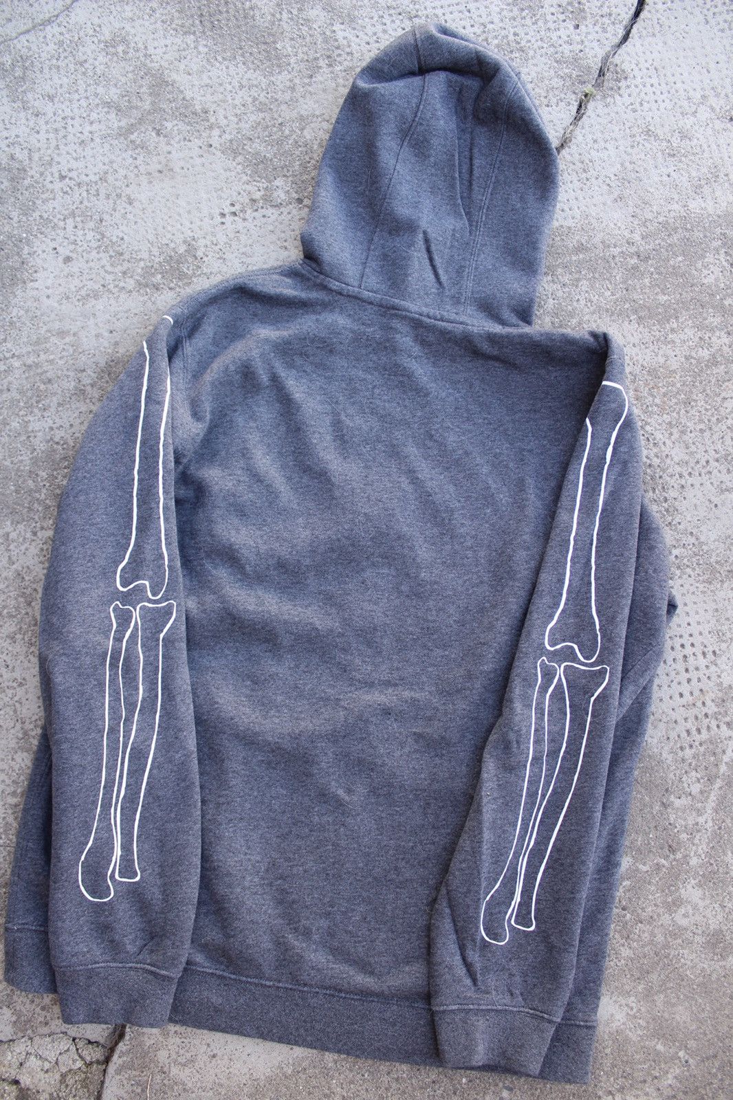 Nike × Vintage Vintage Nike Swoosh Skeleton Hoodie Grey M Size US M / EU 48-50 / 2 - 6 Thumbnail