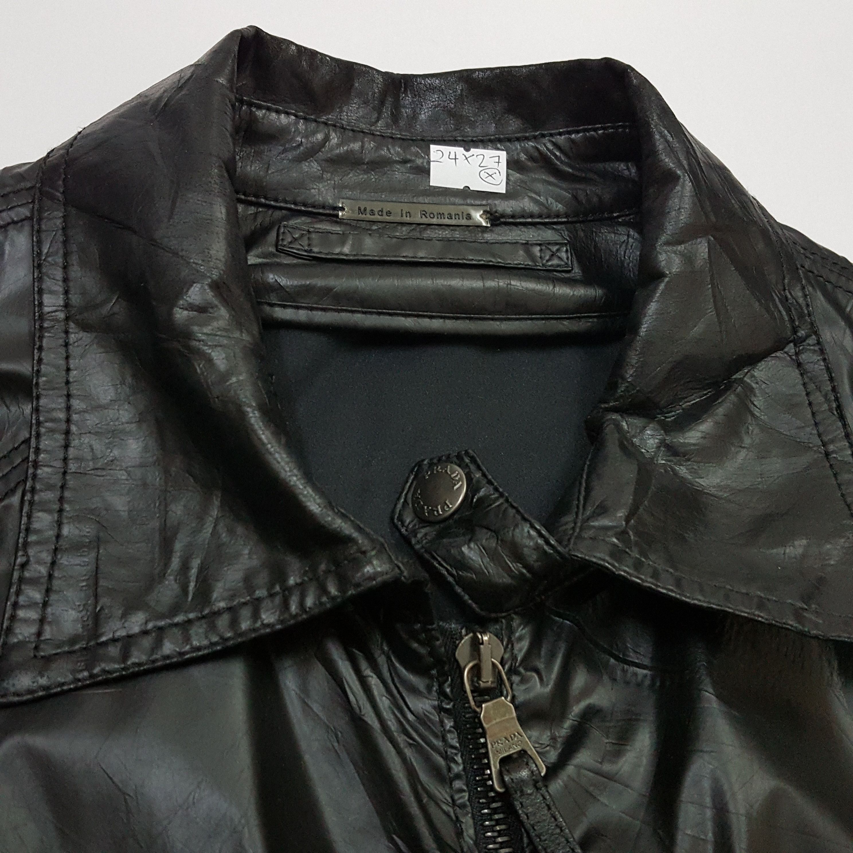 Prada Vintage PRADA nice design black bombers jacket made Romania Size US L / EU 52-54 / 3 - 6 Thumbnail