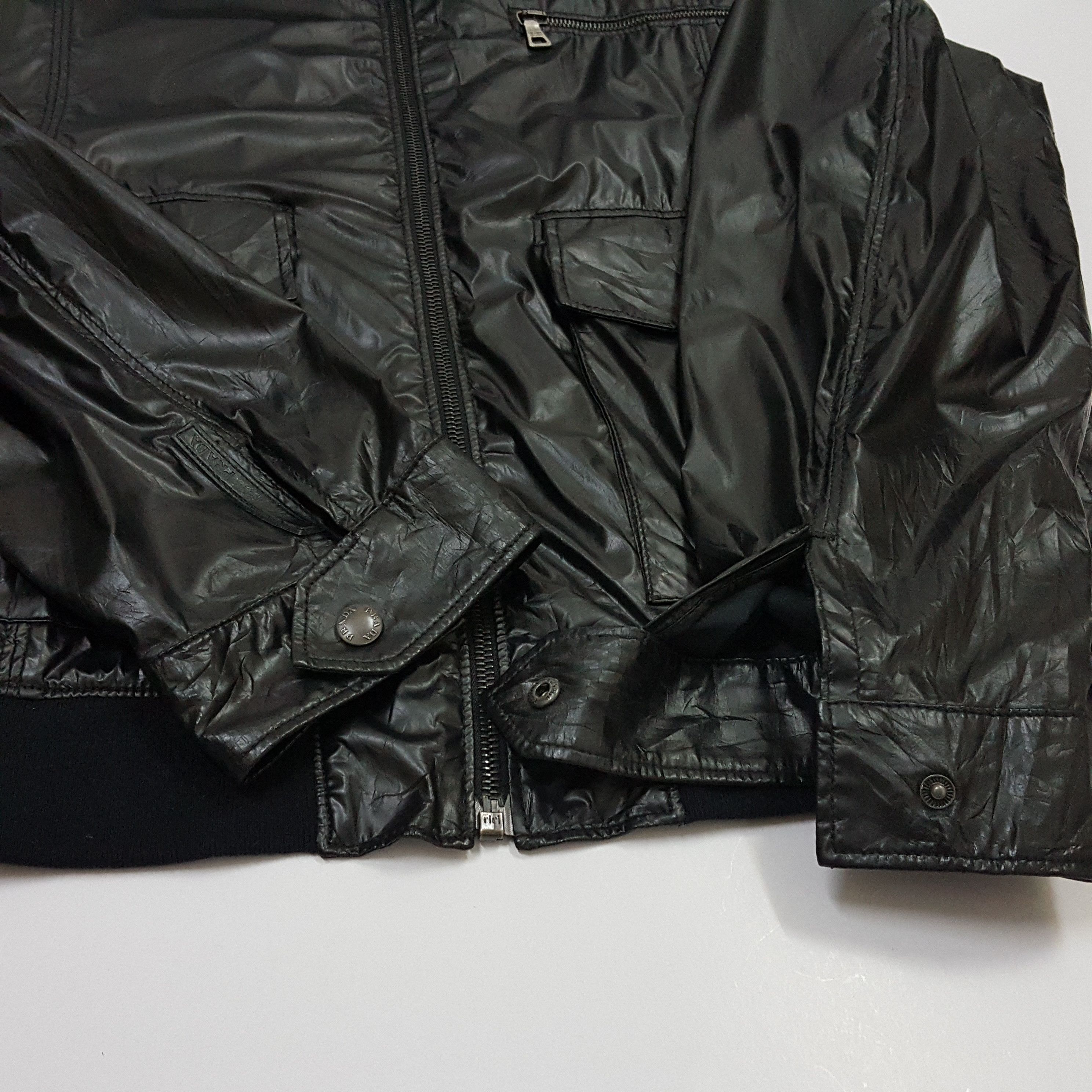 Prada Vintage PRADA nice design black bombers jacket made Romania Size US L / EU 52-54 / 3 - 4 Thumbnail