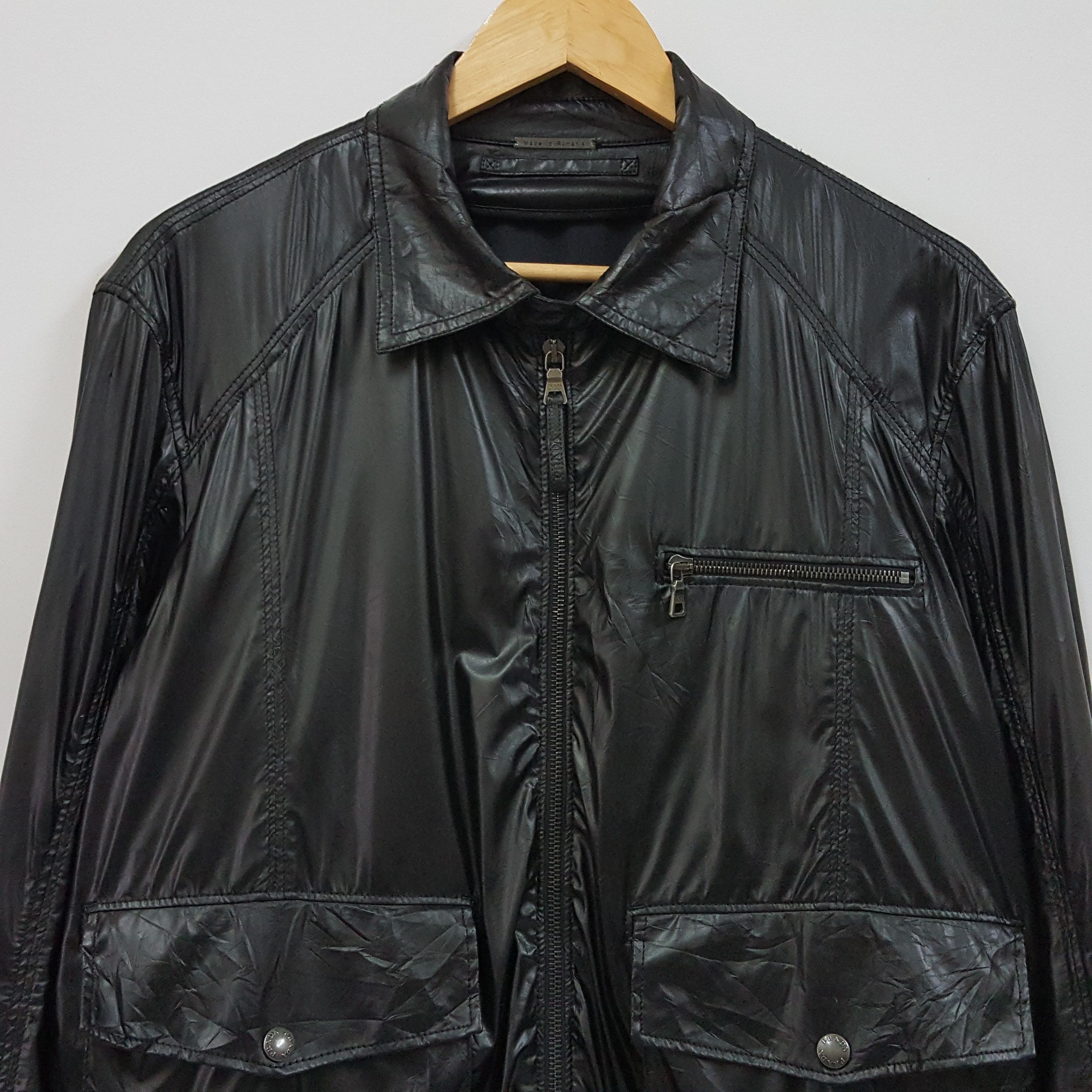 Prada Vintage PRADA nice design black bombers jacket made Romania Size US L / EU 52-54 / 3 - 2 Thumbnail