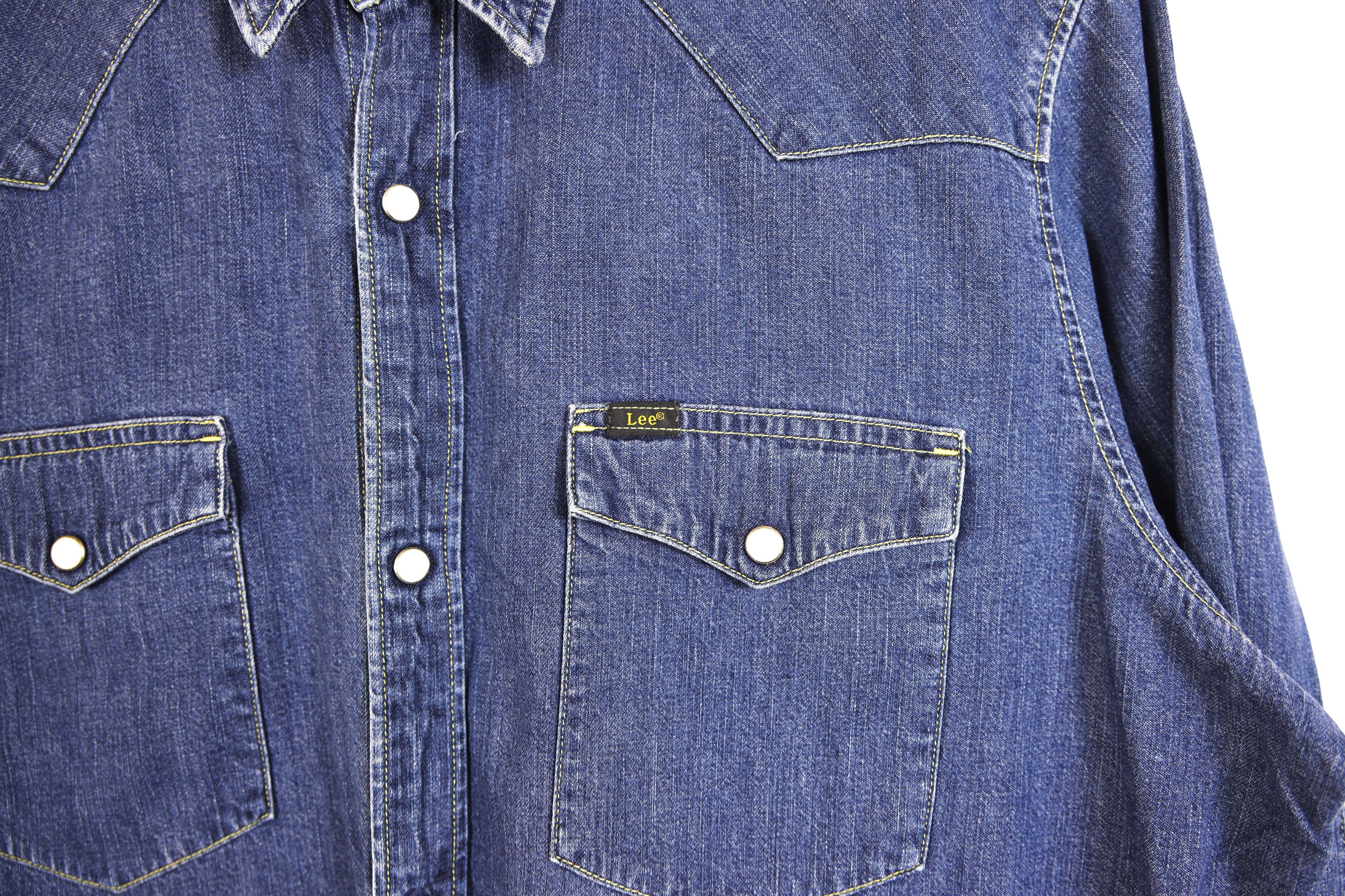 Lee × Vintage × Western Rise Vintage Lee Denim Jeans Western Shirt Size US XL / EU 56 / 4 - 6 Thumbnail