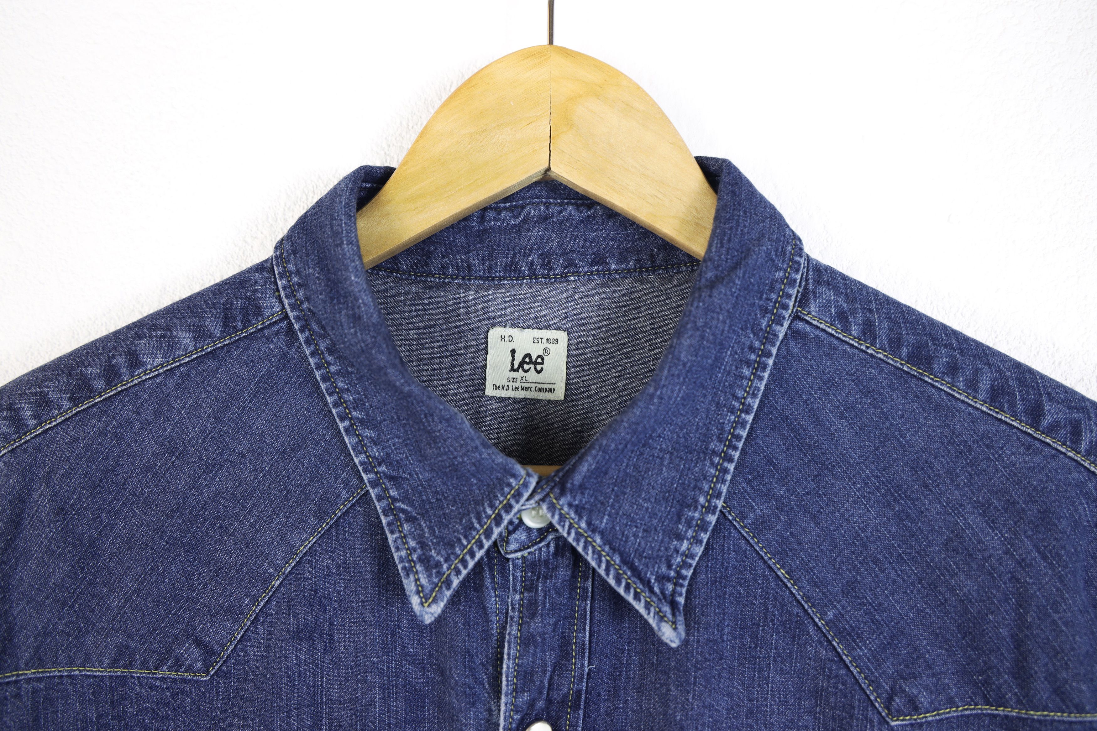 Lee × Vintage × Western Rise Vintage Lee Denim Jeans Western Shirt Size US XL / EU 56 / 4 - 7 Thumbnail