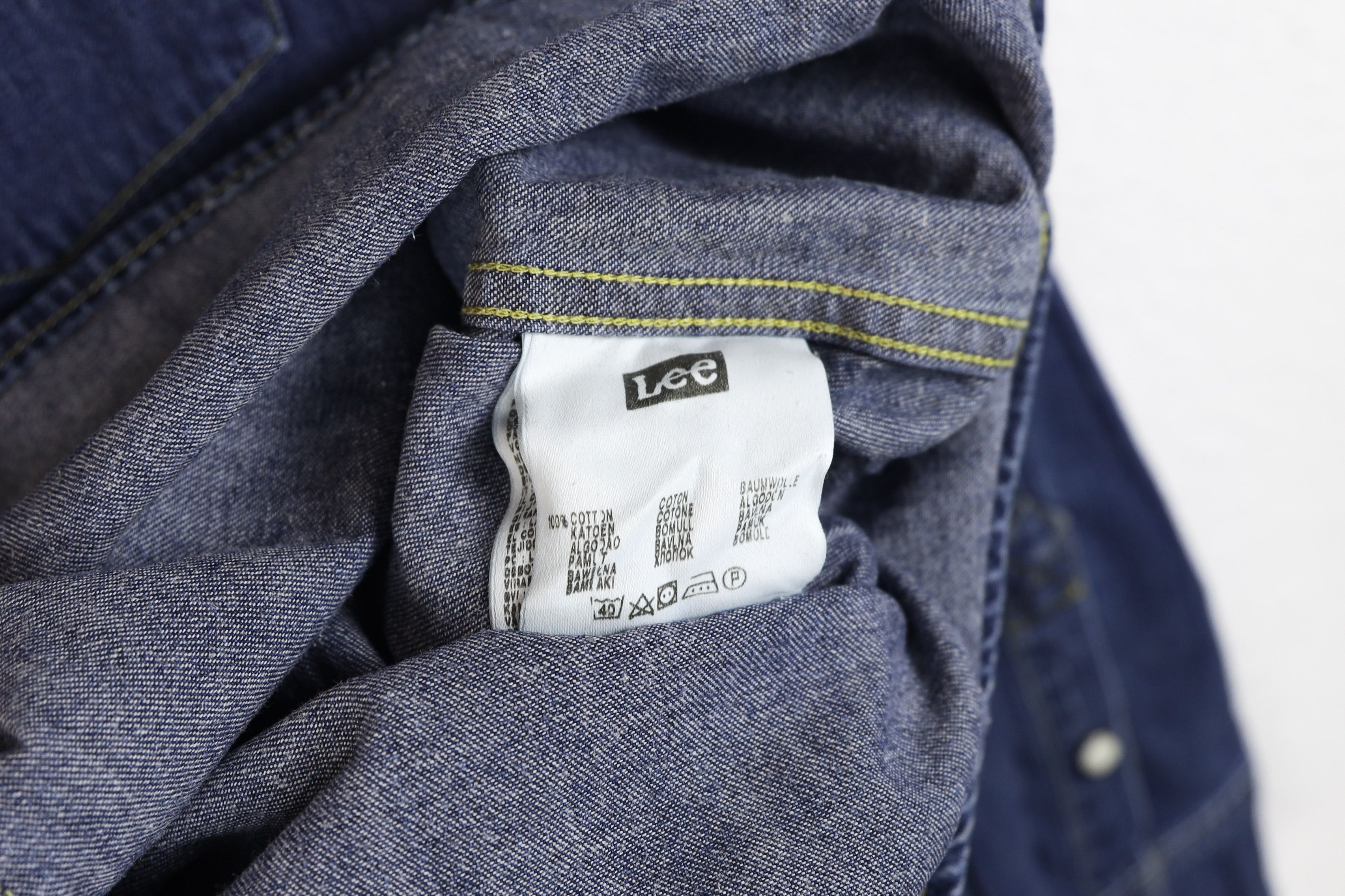 Lee × Vintage × Western Rise Vintage Lee Denim Jeans Western Shirt Size US XL / EU 56 / 4 - 8 Thumbnail