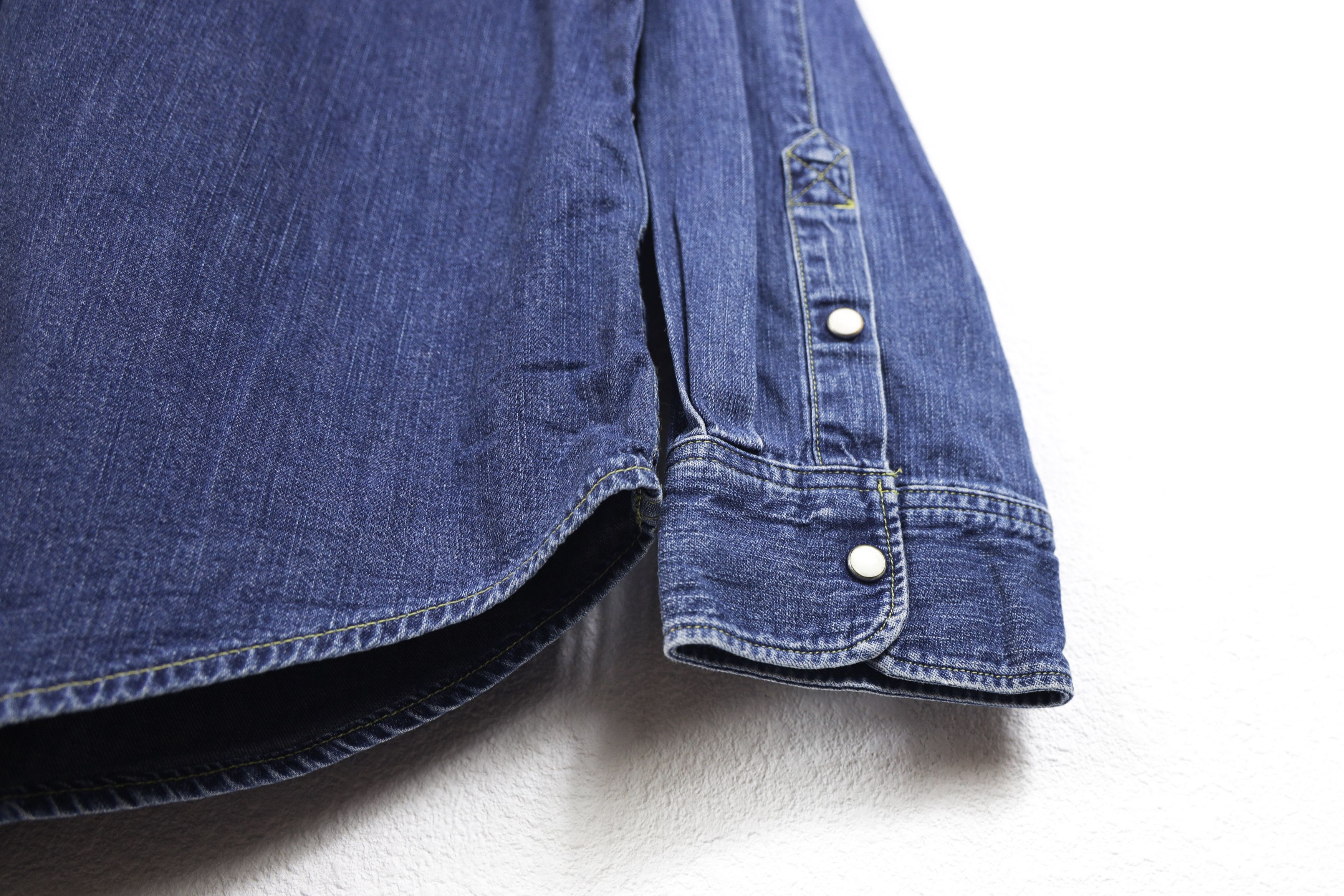 Lee × Vintage × Western Rise Vintage Lee Denim Jeans Western Shirt Size US XL / EU 56 / 4 - 4 Thumbnail