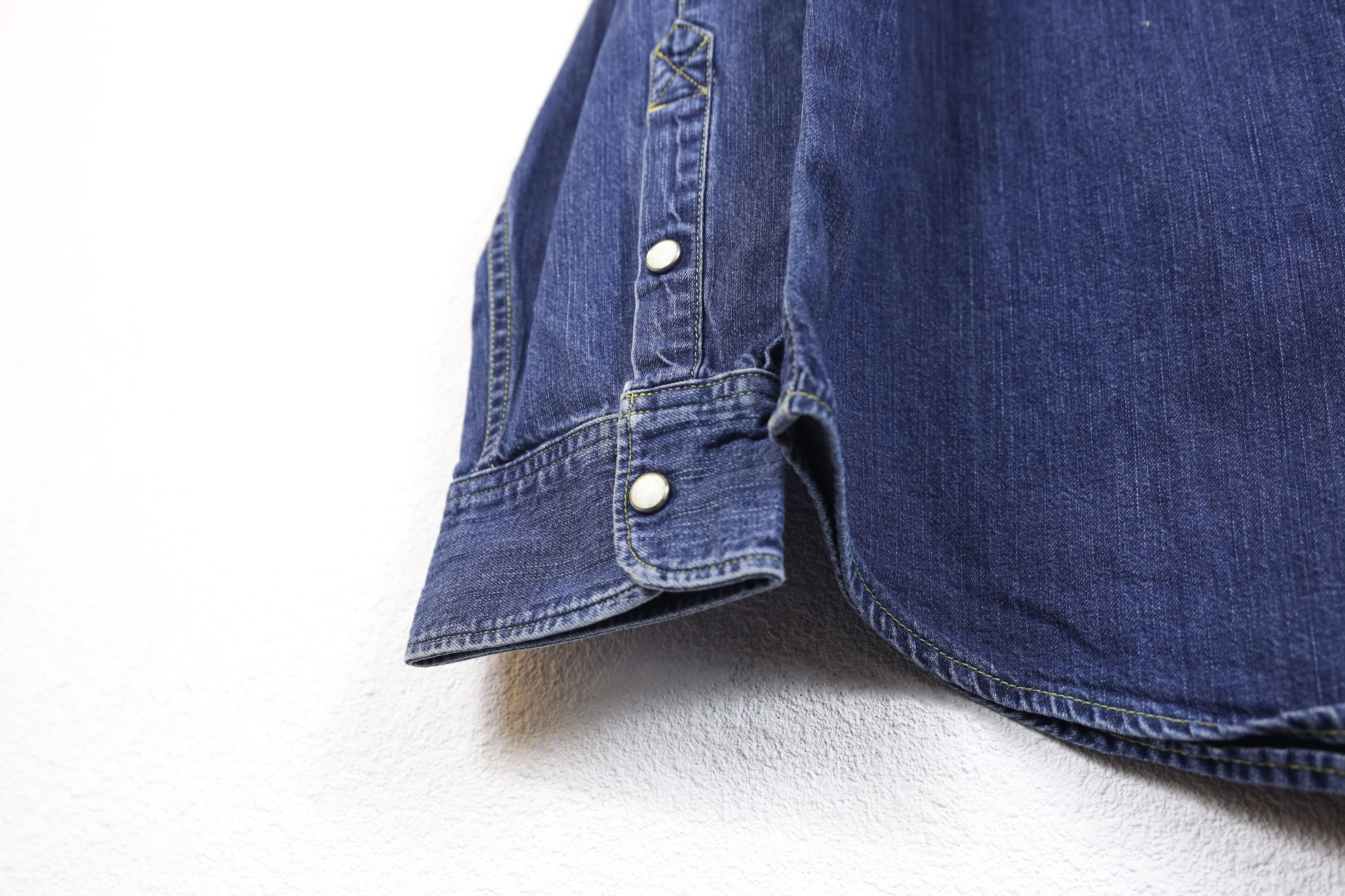 Lee × Vintage × Western Rise Vintage Lee Denim Jeans Western Shirt Size US XL / EU 56 / 4 - 5 Thumbnail