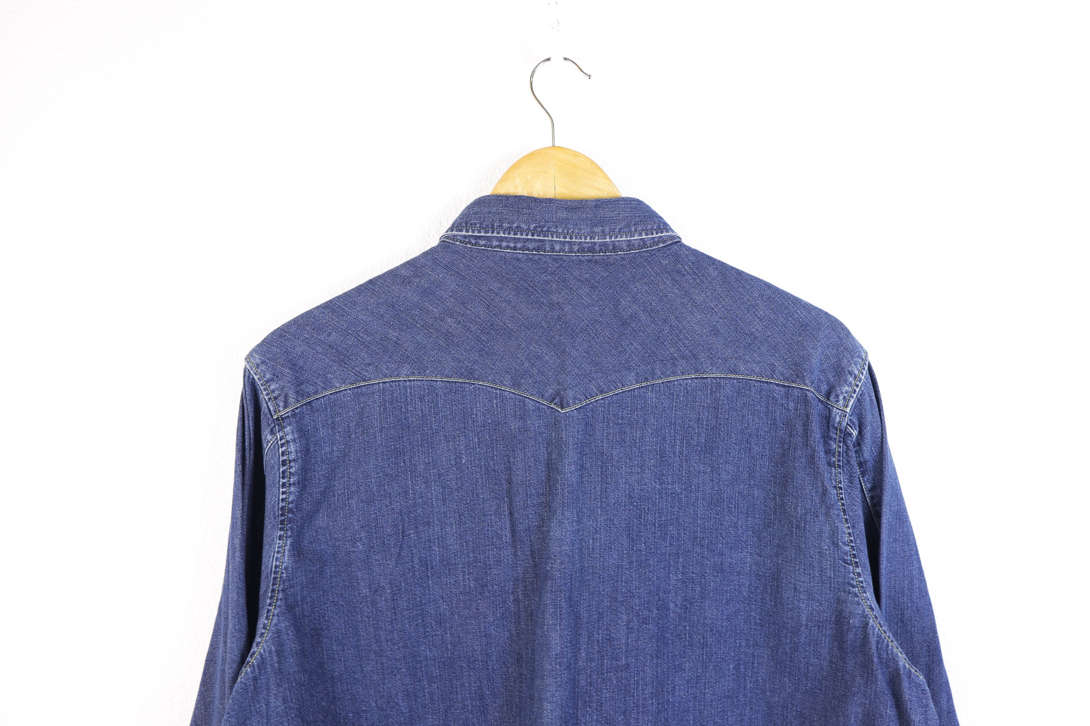 Lee × Vintage × Western Rise Vintage Lee Denim Jeans Western Shirt Size US XL / EU 56 / 4 - 11 Thumbnail