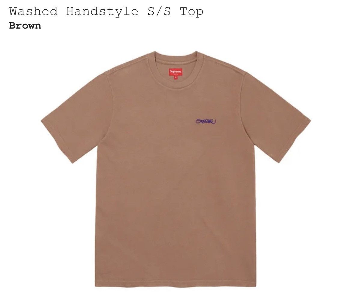 Supreme WASHED HANDSTYLE S/S TOP | Grailed