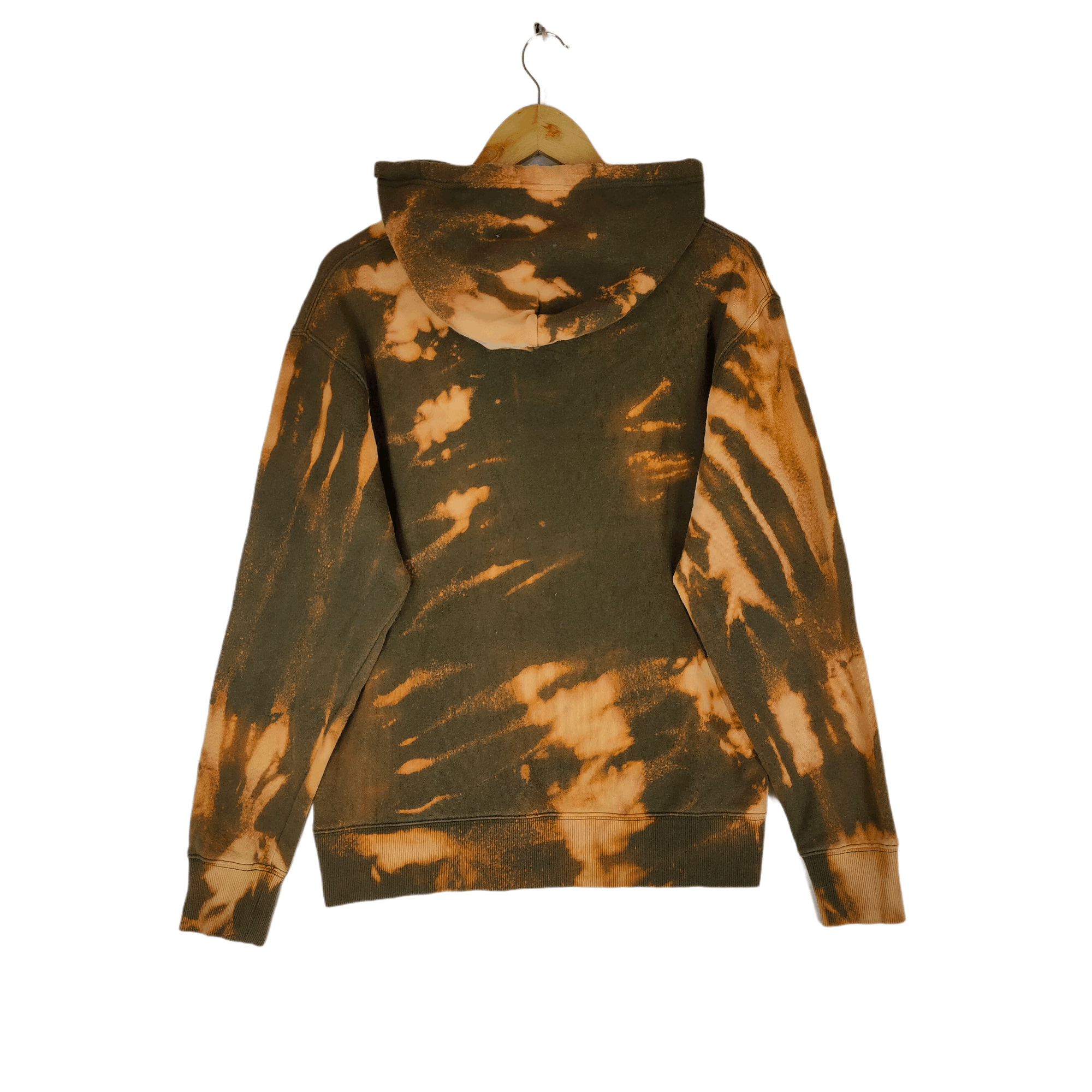 Alpha Industries Vintage ALPHA INDUSTRIES Military Army Custom Bleach Hoodie Size US L / EU 52-54 / 3 - 2 Thumbnail