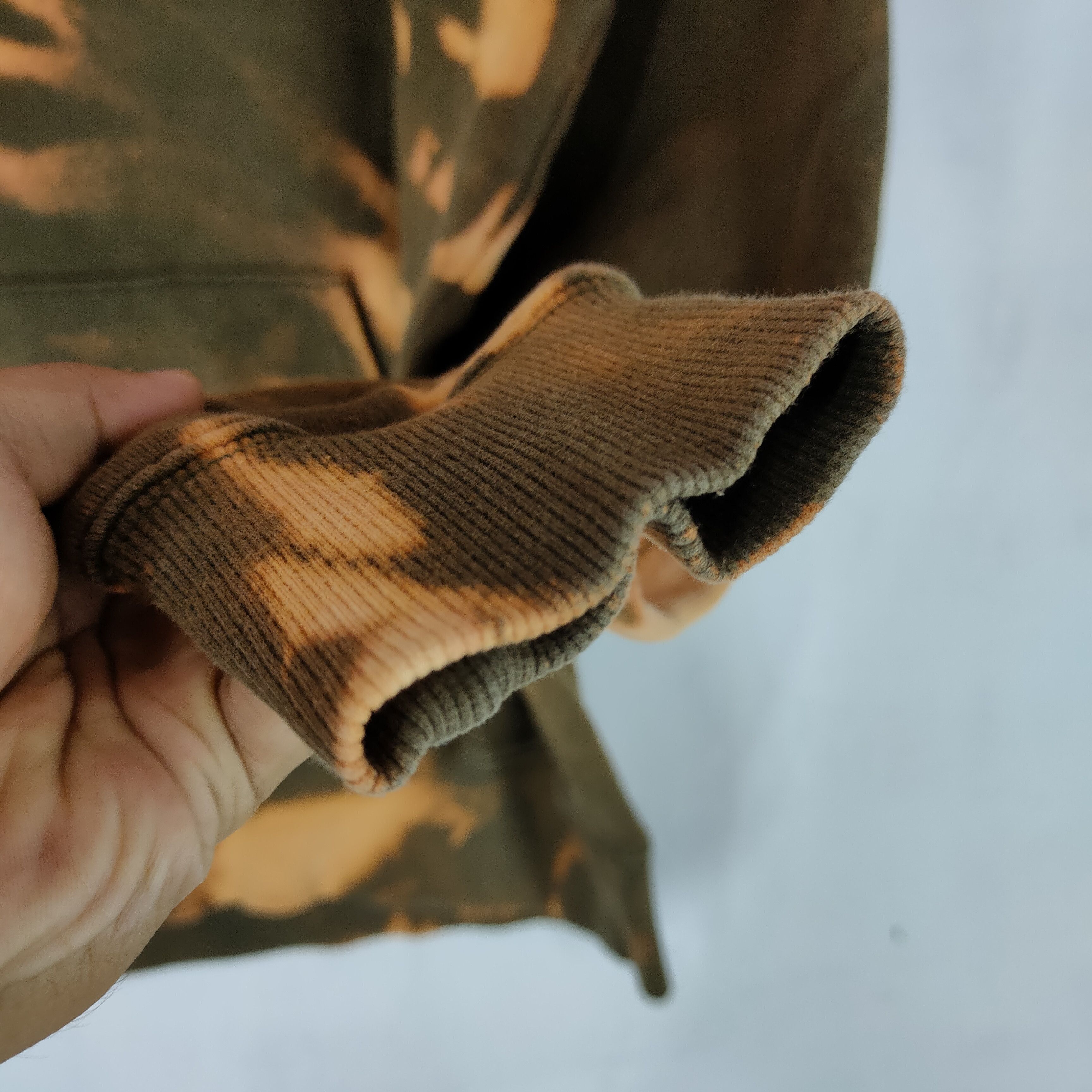 Alpha Industries Vintage ALPHA INDUSTRIES Military Army Custom Bleach Hoodie Size US L / EU 52-54 / 3 - 5 Thumbnail