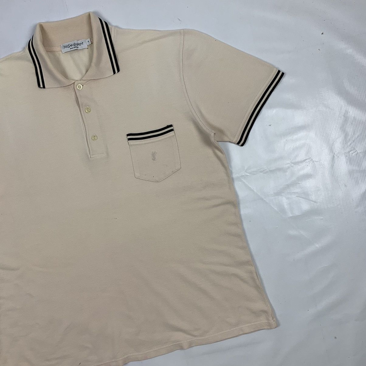 Saint Laurent Paris × Vintage × Yves Saint Laurent Vintage Yves Saint Laurent Polos Shirt Size US M / EU 48-50 / 2 - 3 Thumbnail
