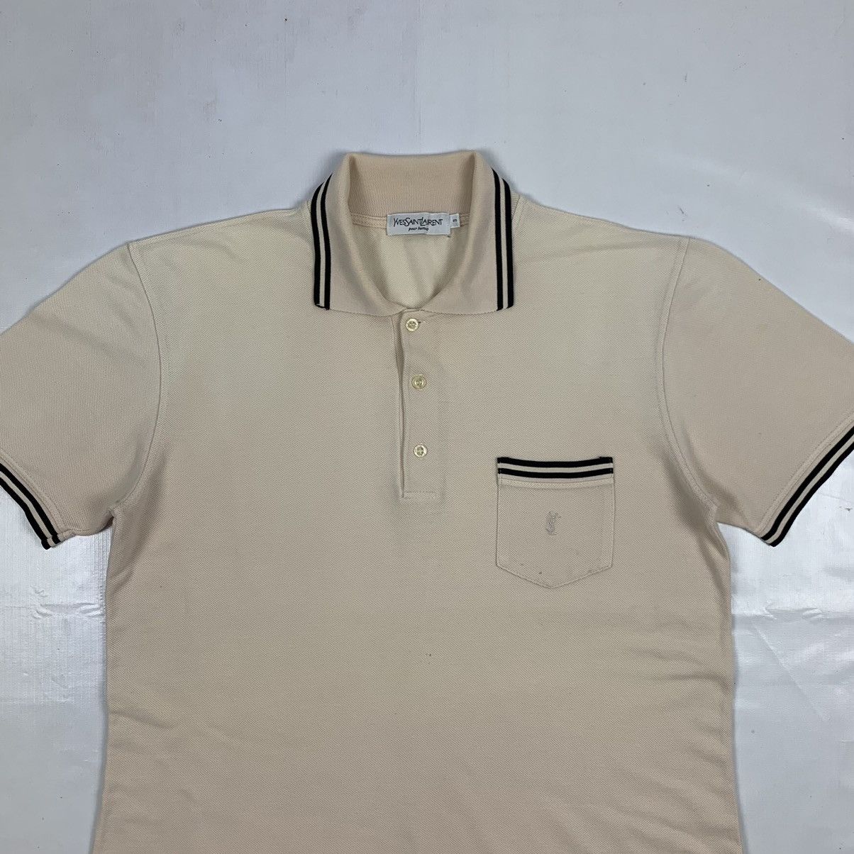 Saint Laurent Paris × Vintage × Yves Saint Laurent Vintage Yves Saint Laurent Polos Shirt Size US M / EU 48-50 / 2 - 4 Thumbnail