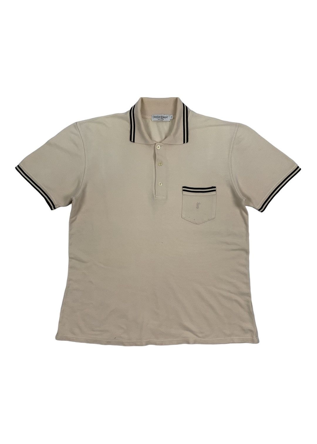 Saint Laurent Paris × Vintage × Yves Saint Laurent Vintage Yves Saint Laurent Polos Shirt Size US M / EU 48-50 / 2 - 1 Thumbnail