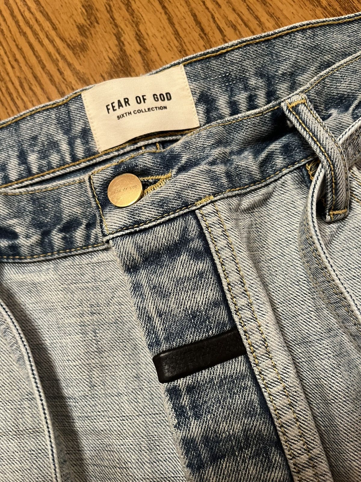 Fear of God Fear Of God Sixth Collection Light Wash Jeans Size US 35 - 4 Thumbnail